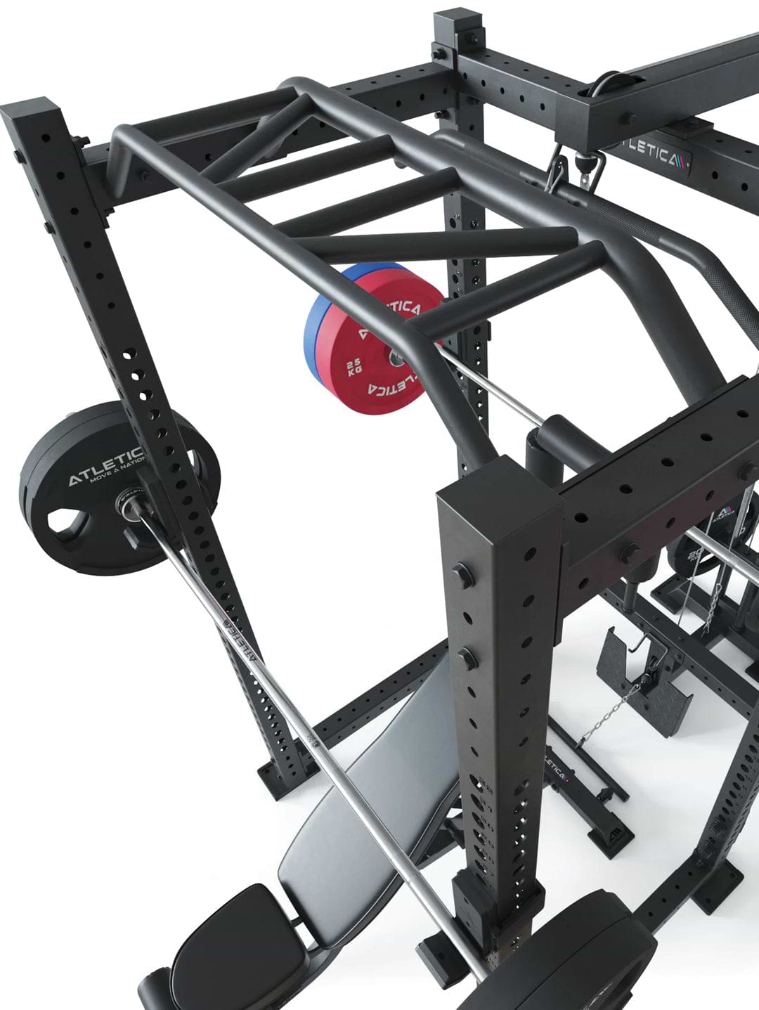 Power Rack R8-BlackHawk: 123x181 cm Grundfläche