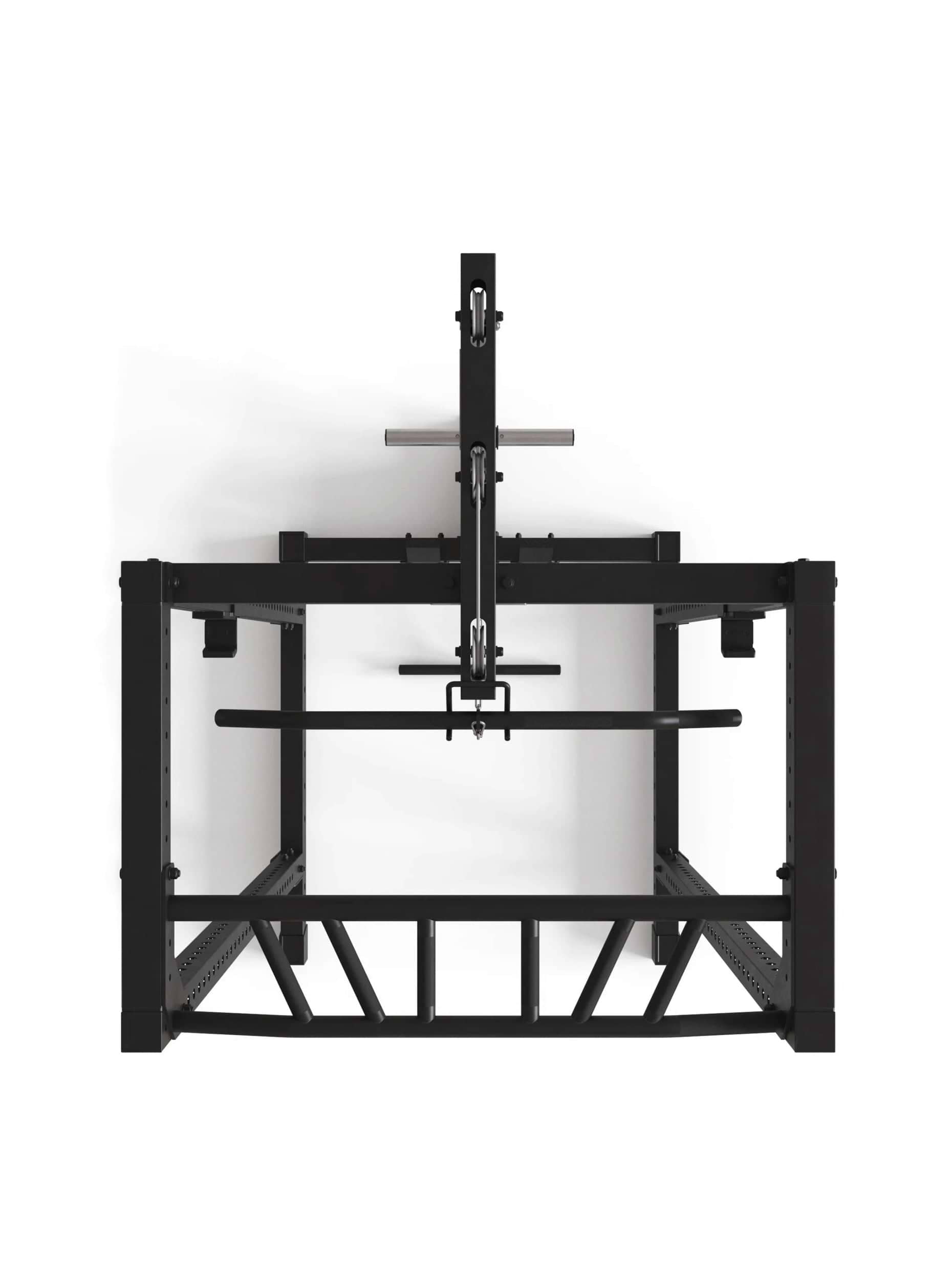 Squat Rack R7-Base Plate mit Latzug & Ruderstation: