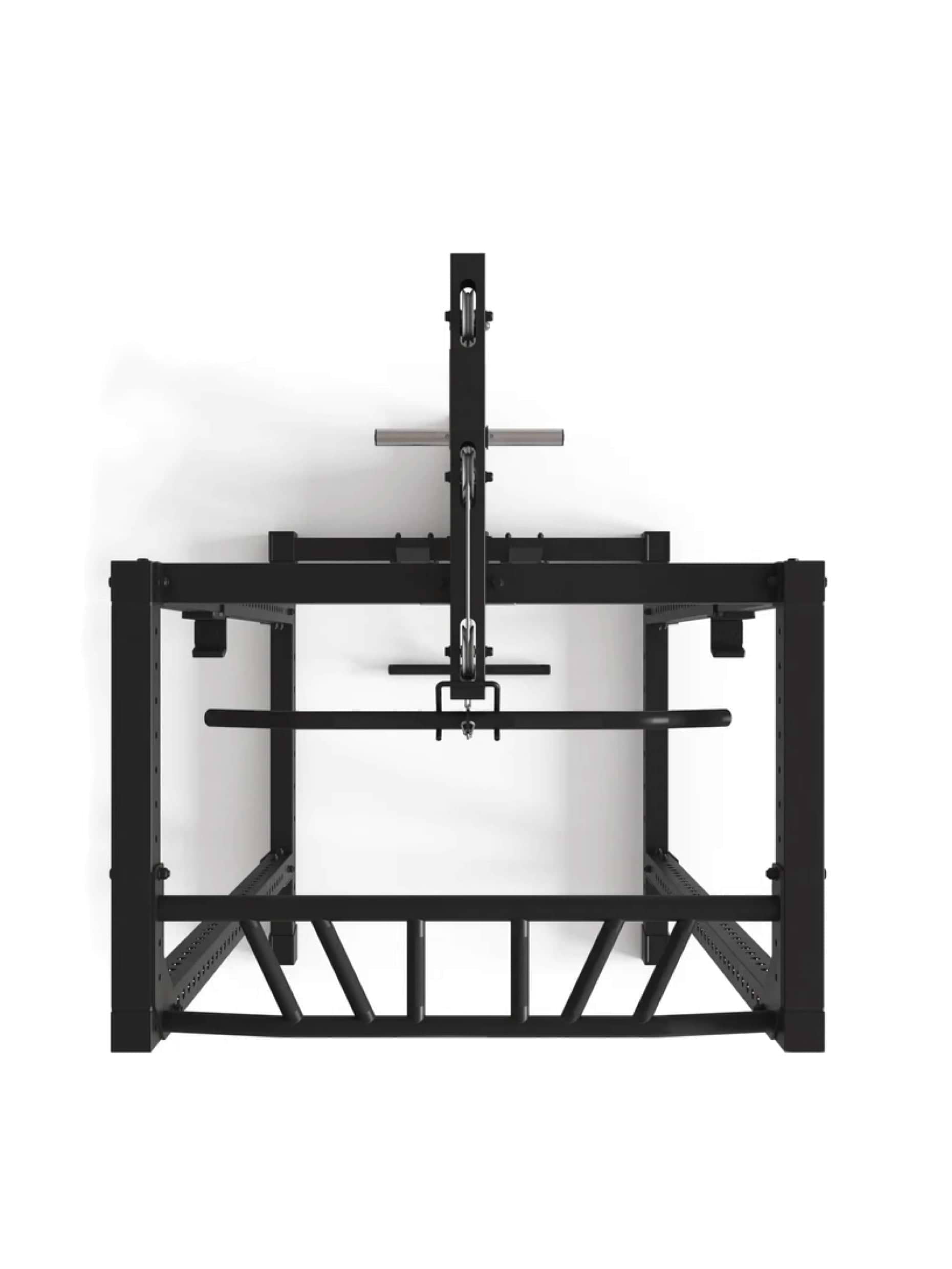 Squat Rack R7-Base Plate mit Latzug & Ruderstation: