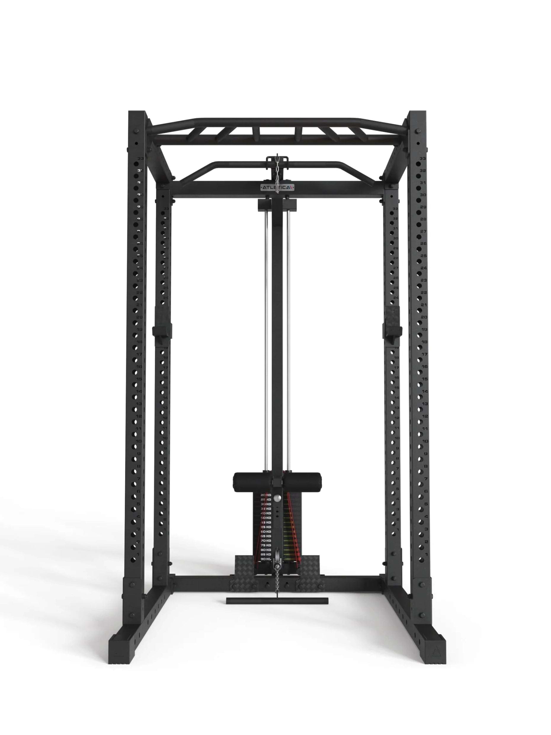 Power Rack, Squat Rack R7-Base Stack mit Latzug: