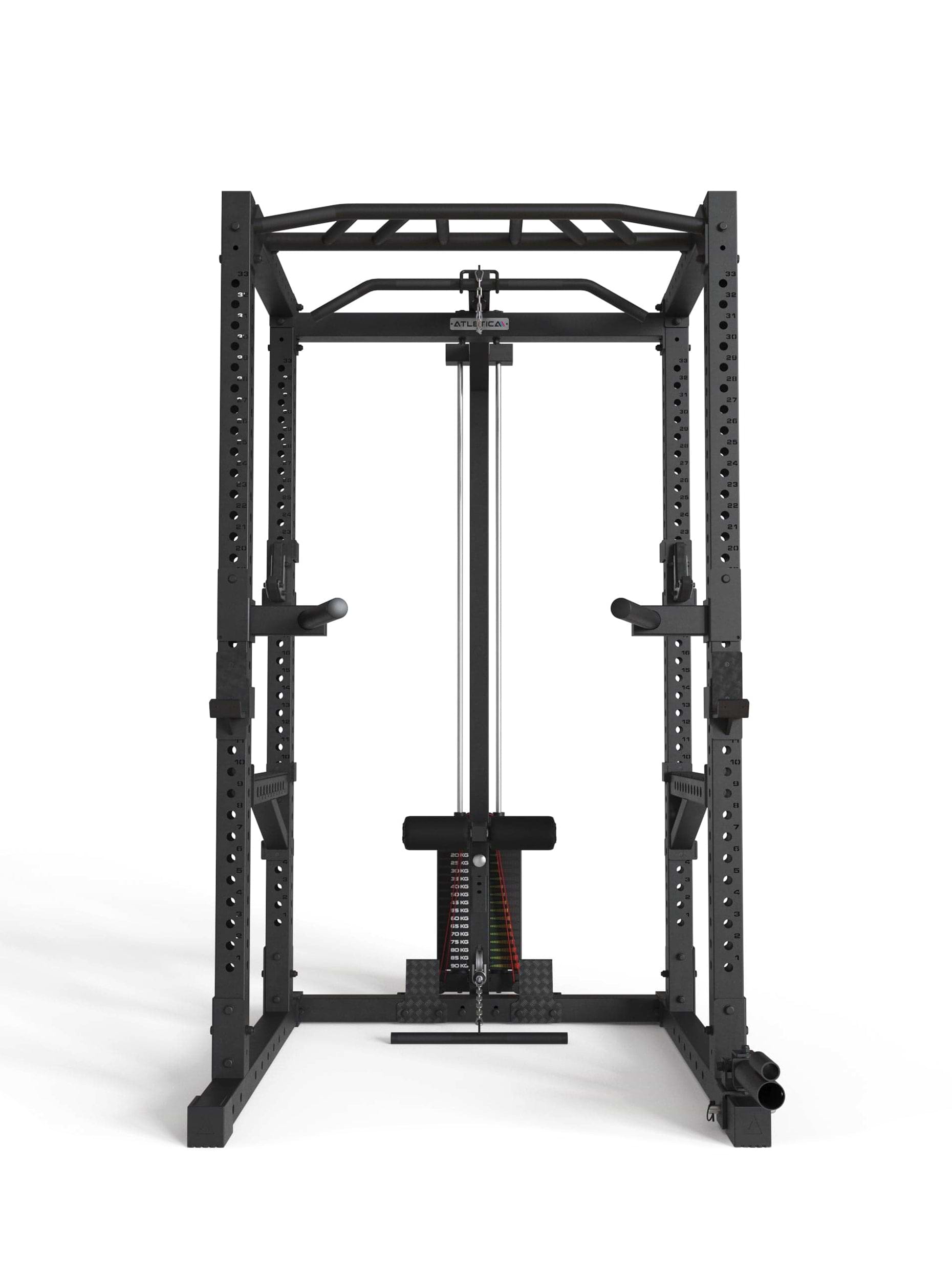 Power Rack R7-Cyrax: 90kg oder 120kg Steckgewichte | #size_224-cm