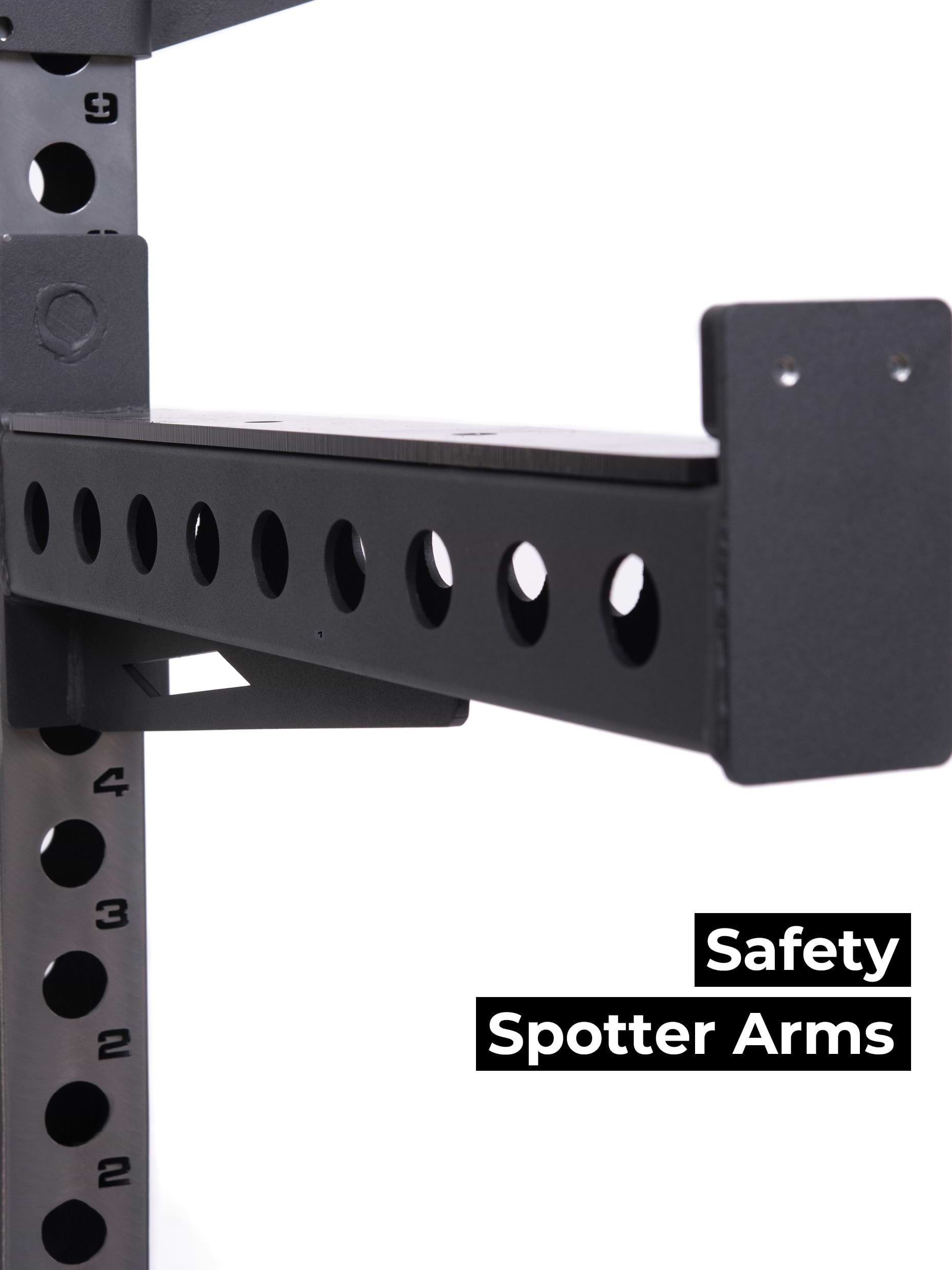 Power Rack Half Rack R7: Stark & stabil, 214 cm Höhe, 102 kg Eigengewicht, professionelle J-Hooks, Deadlift Station, 70 mm Vierkantrohr.