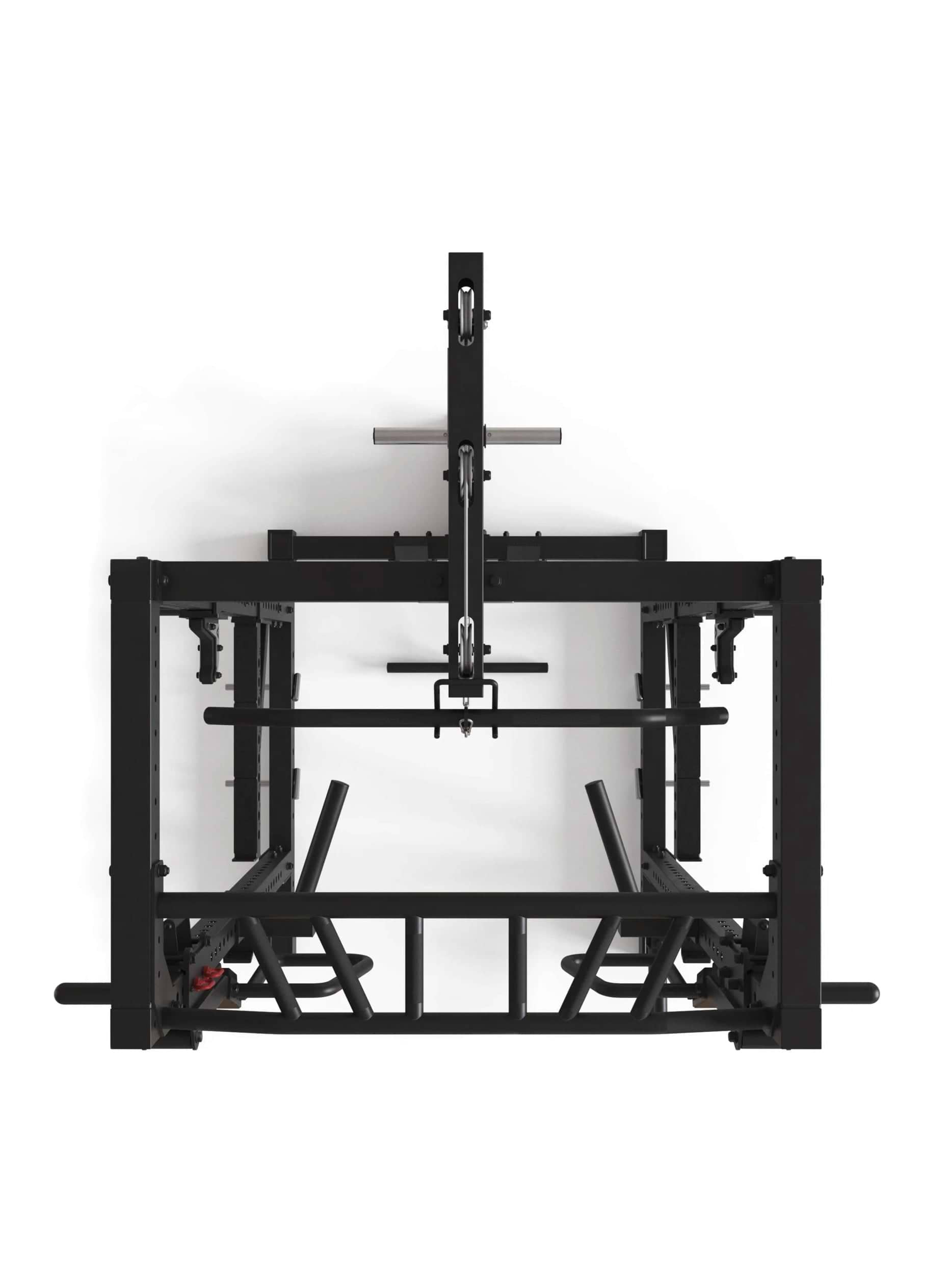 Power Rack R7-Kano: Squat Rack mit Latzug | Ruderstation | Jammer Arms | Klimmzugstange | Dip Bar | Landmine | J-Hooks, Weight-Pins & Band Pegs,