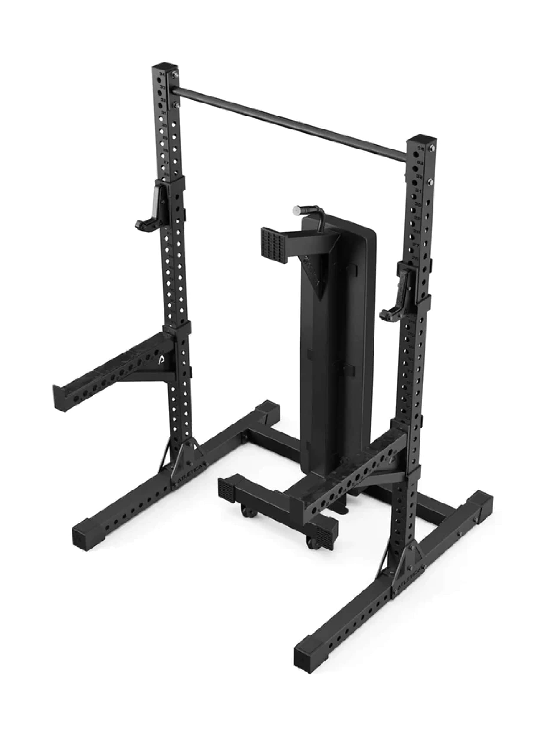 Power Rack Squat Rack Ghost Set R7: Spotter Arms, J-Hooks und Klimmzugstange inkl.