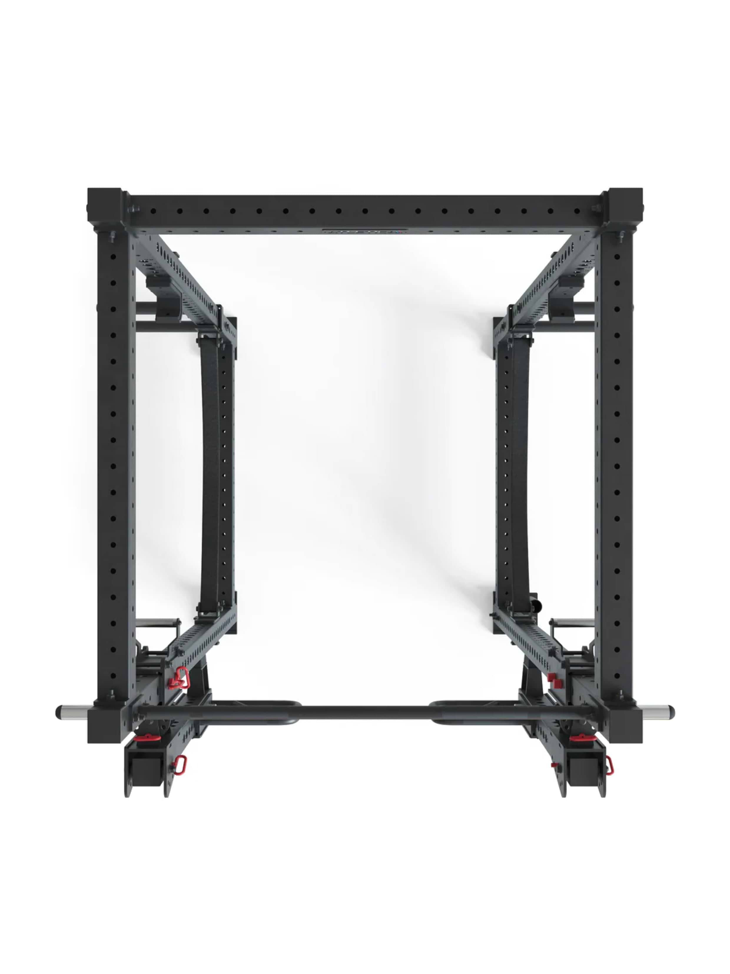 Power Rack R8-Slate:  Safety Straps, J-Hooks, Bar Holder & Weight Pins | Full Rack in Studio Qualität