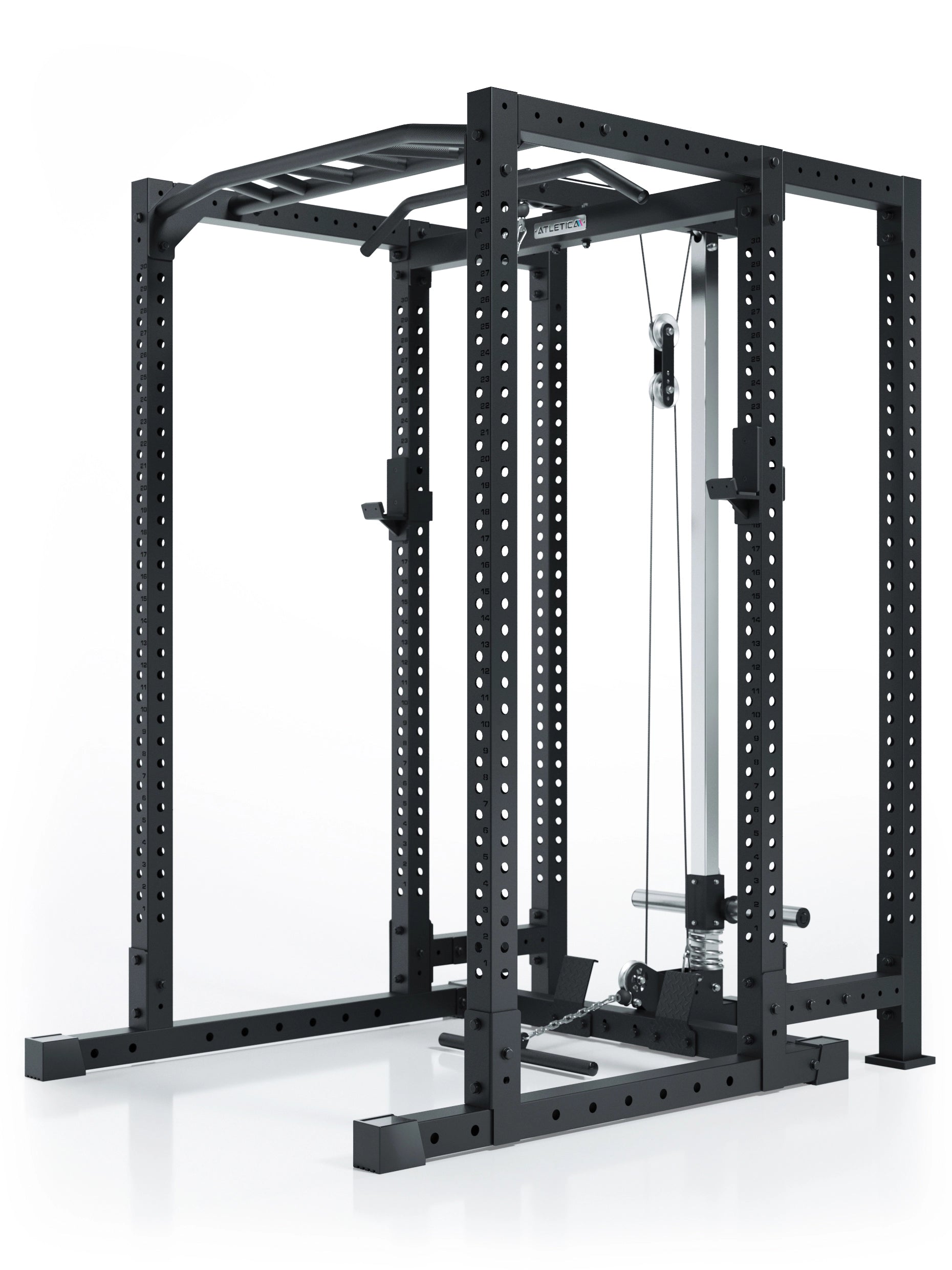 R7 Sixleg Extension 200 cm - am R7 Power Rack mit Lochraster und Befestigungselementen