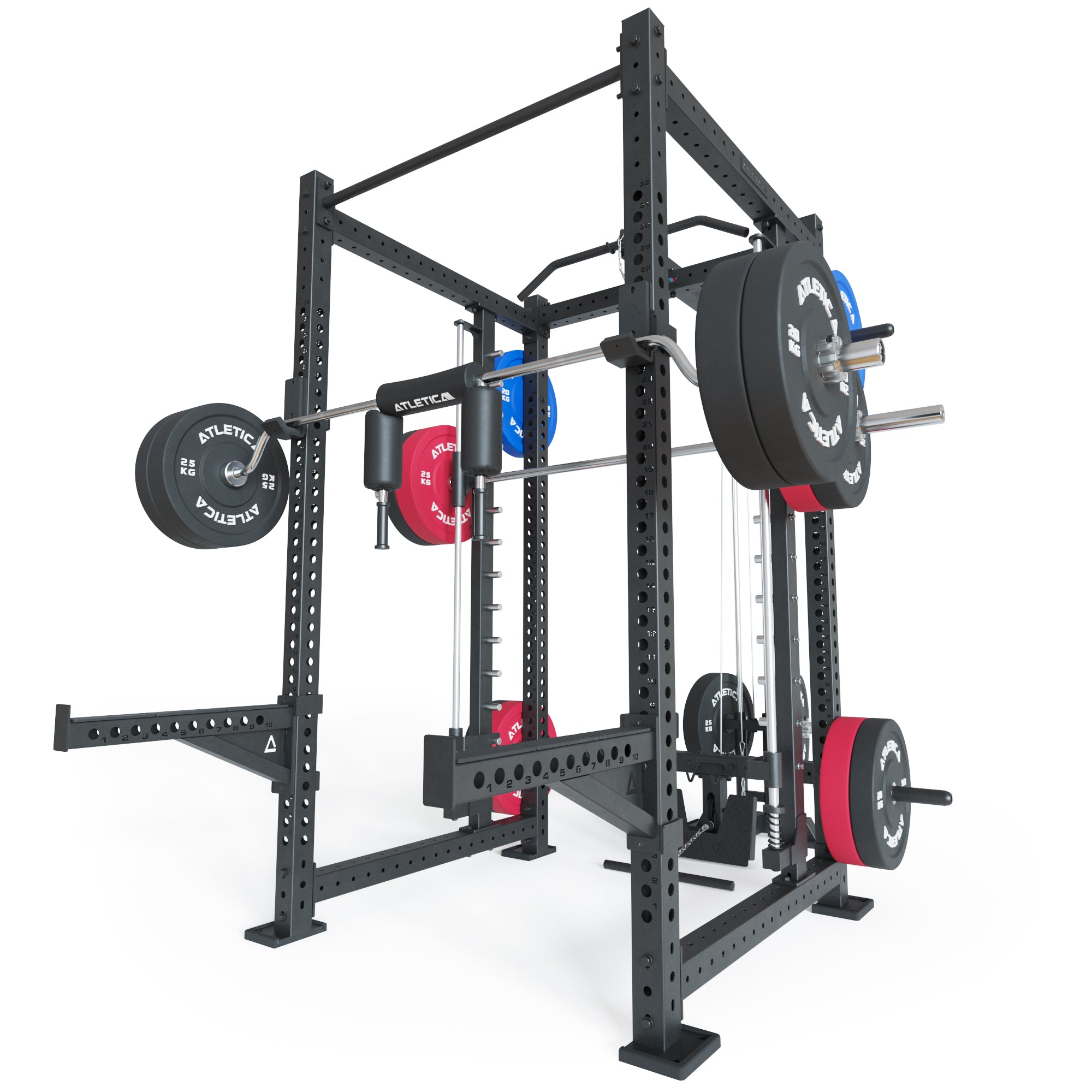 R8 Spectre Power Rack Long Version mit Plate Load von Atletica
