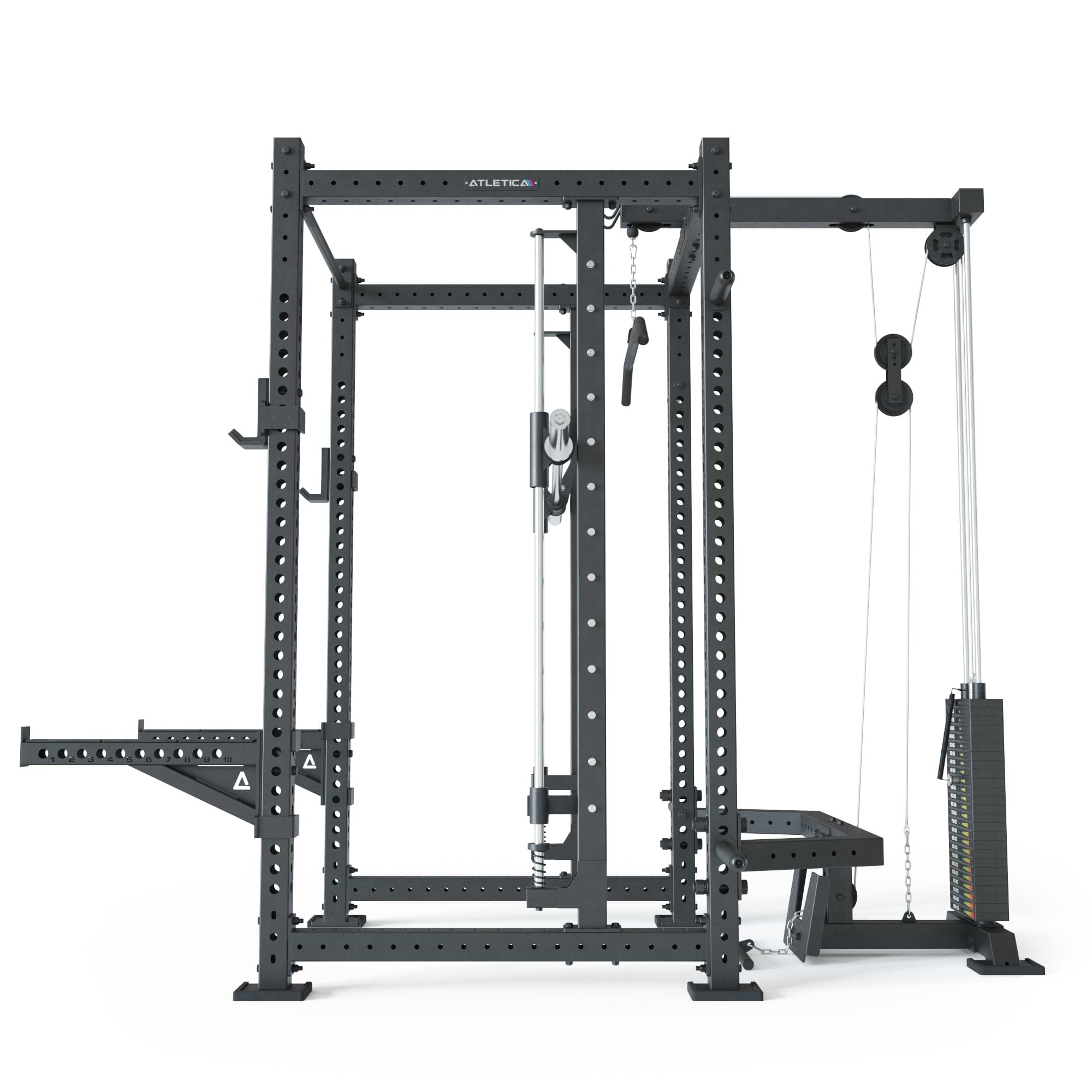 R8 Spectre Power Rack Long Version mit Steckgewichten: 123 cm breit für maximale Bewegungsfreiheit