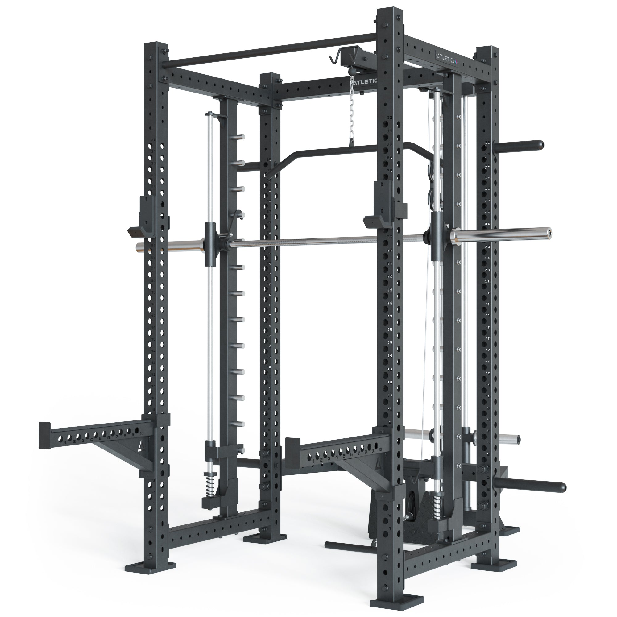 R8 Spectre Power Rack Mittel Version mit Plate Load von Atletica