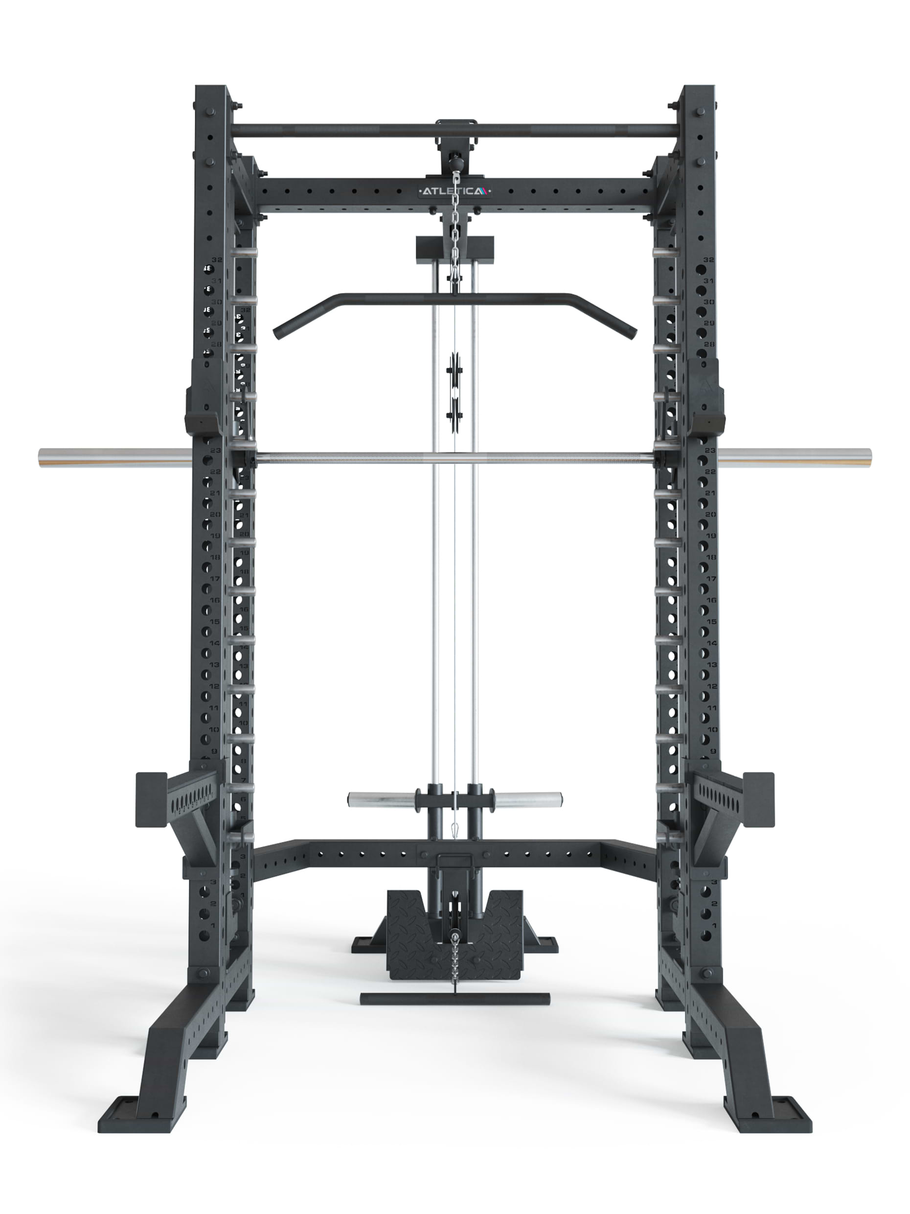 Power Rack R8 Spectre Kurz mit Plate Load System von Atletica