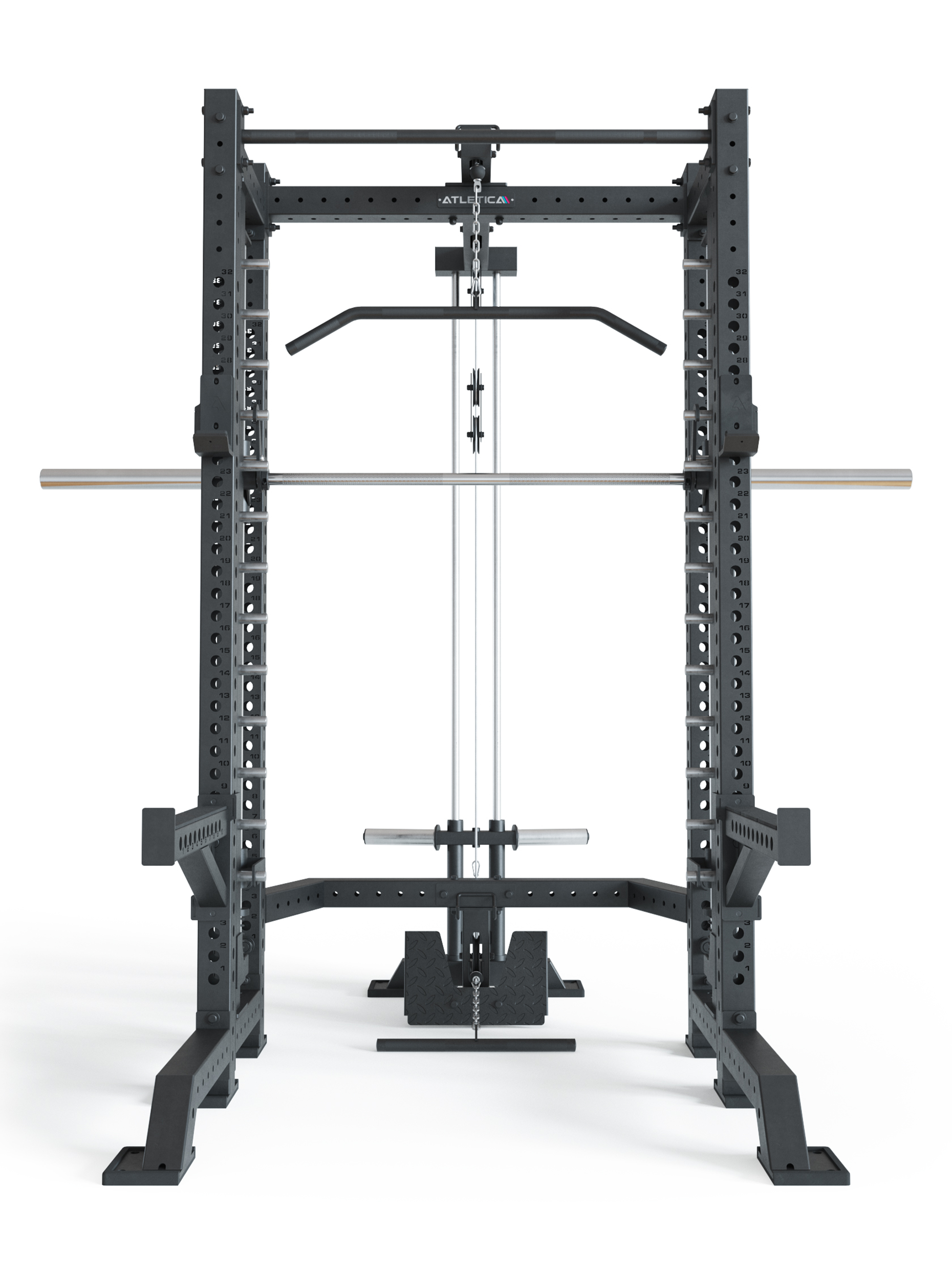 Power Rack R8 Spectre Kurz mit Plate Load System von Atletica