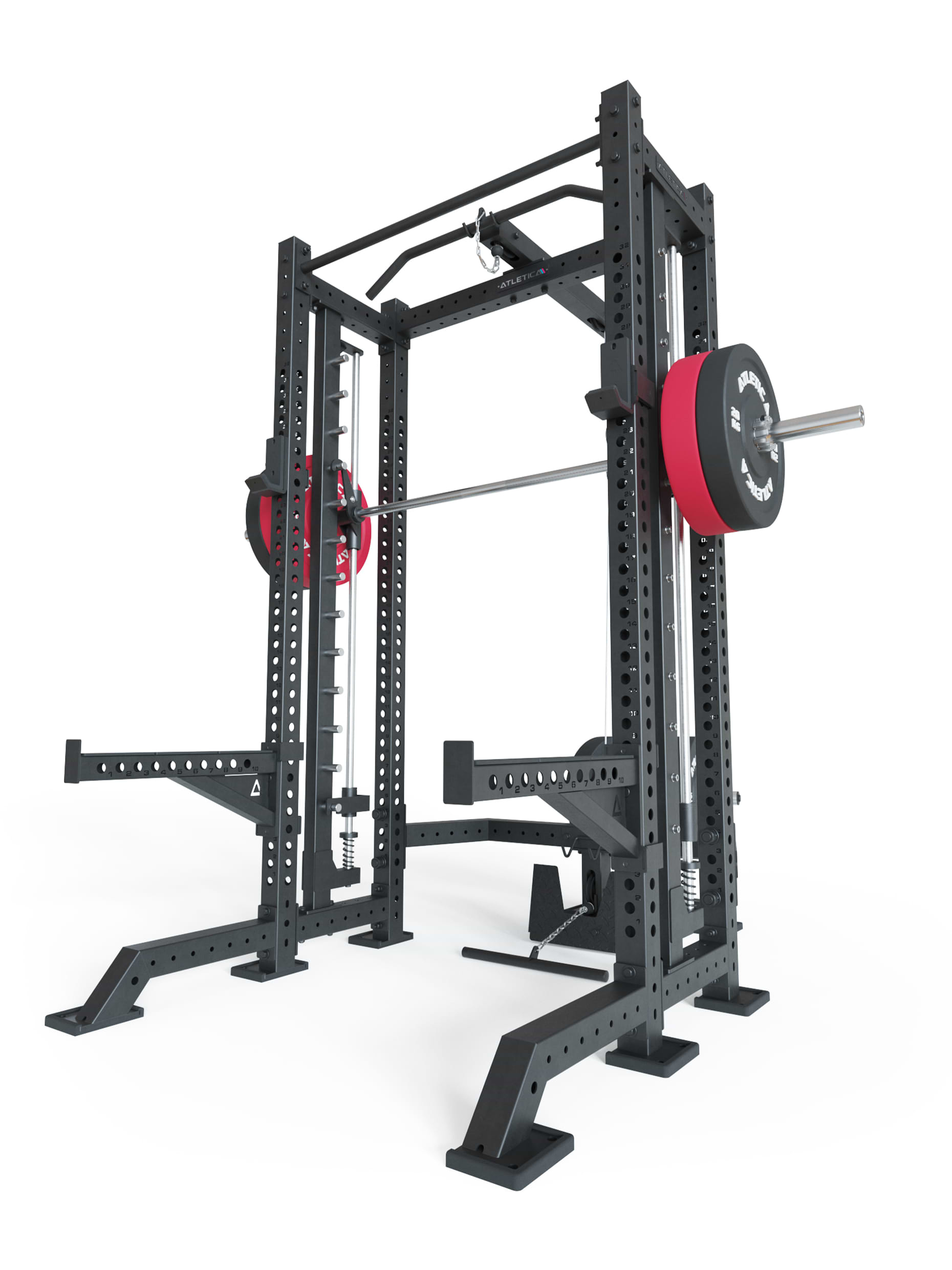 R8 Spectre Power Rack Kurz mit Plate Load von Atletica
