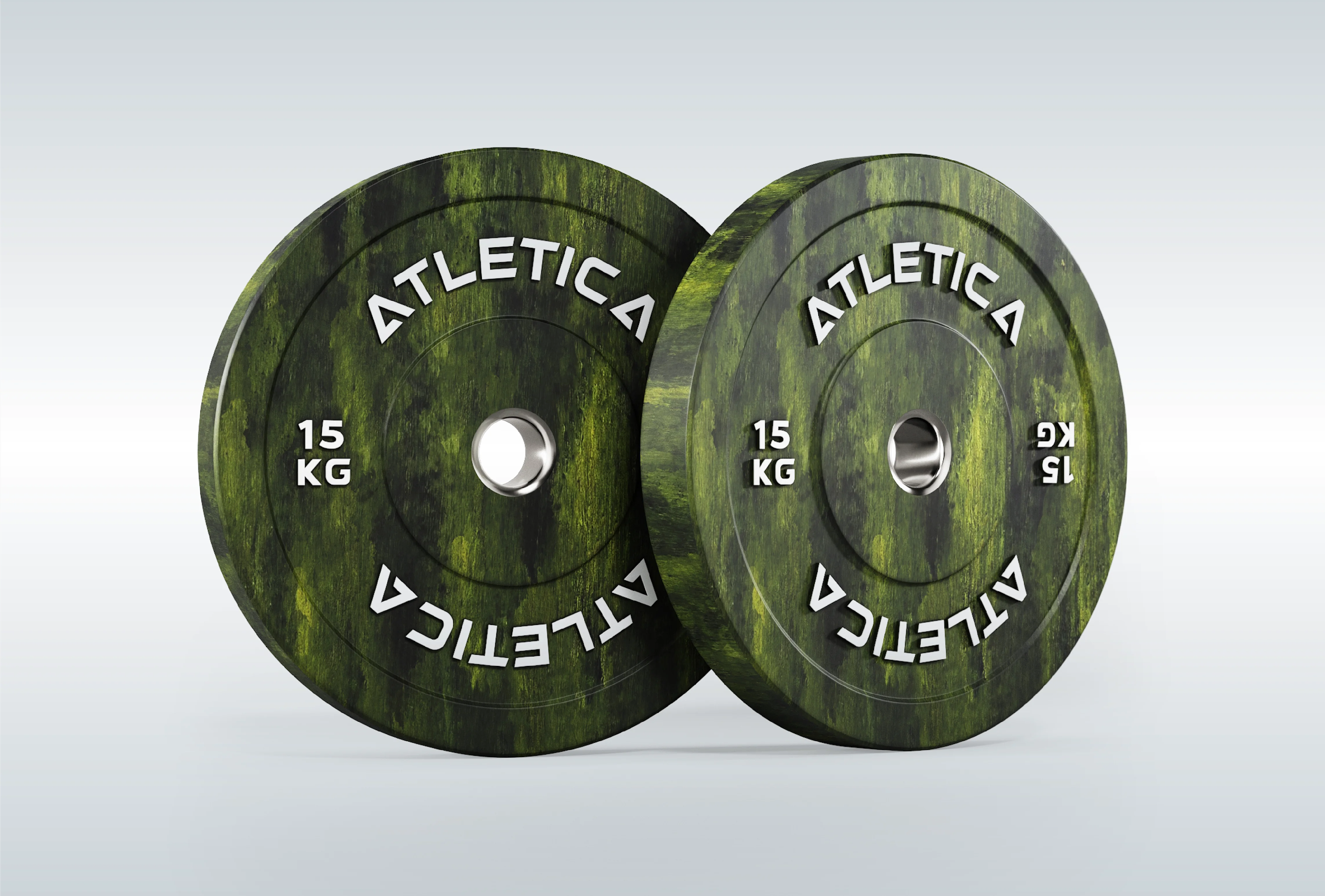 Atletica Fusion Bumper Plates 15kg Paar: Nachhaltiger Naturkautschuk 