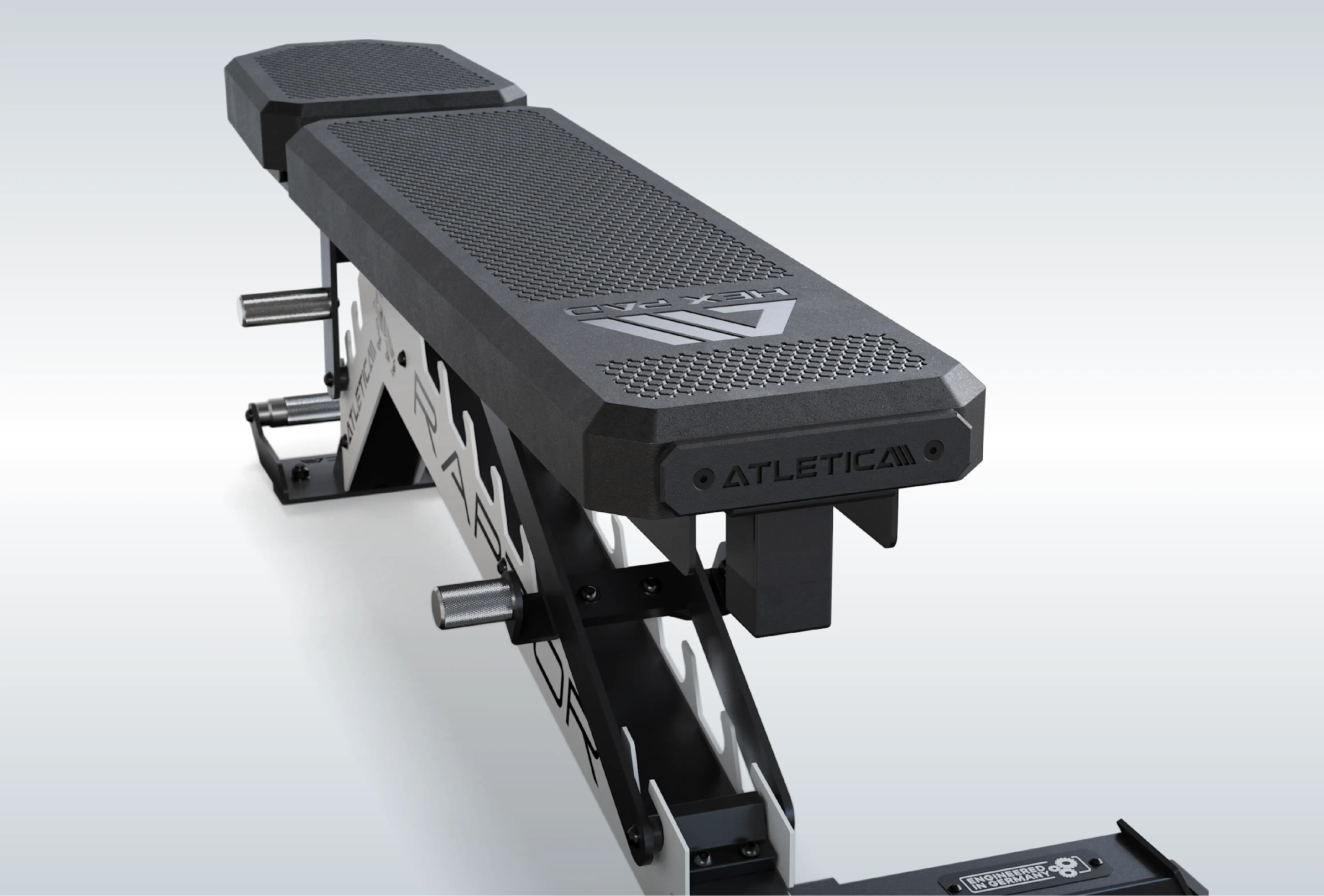 Raptor Hantelbank von Atletica mit modularem Padding-System: perfekt für Krafttraining
