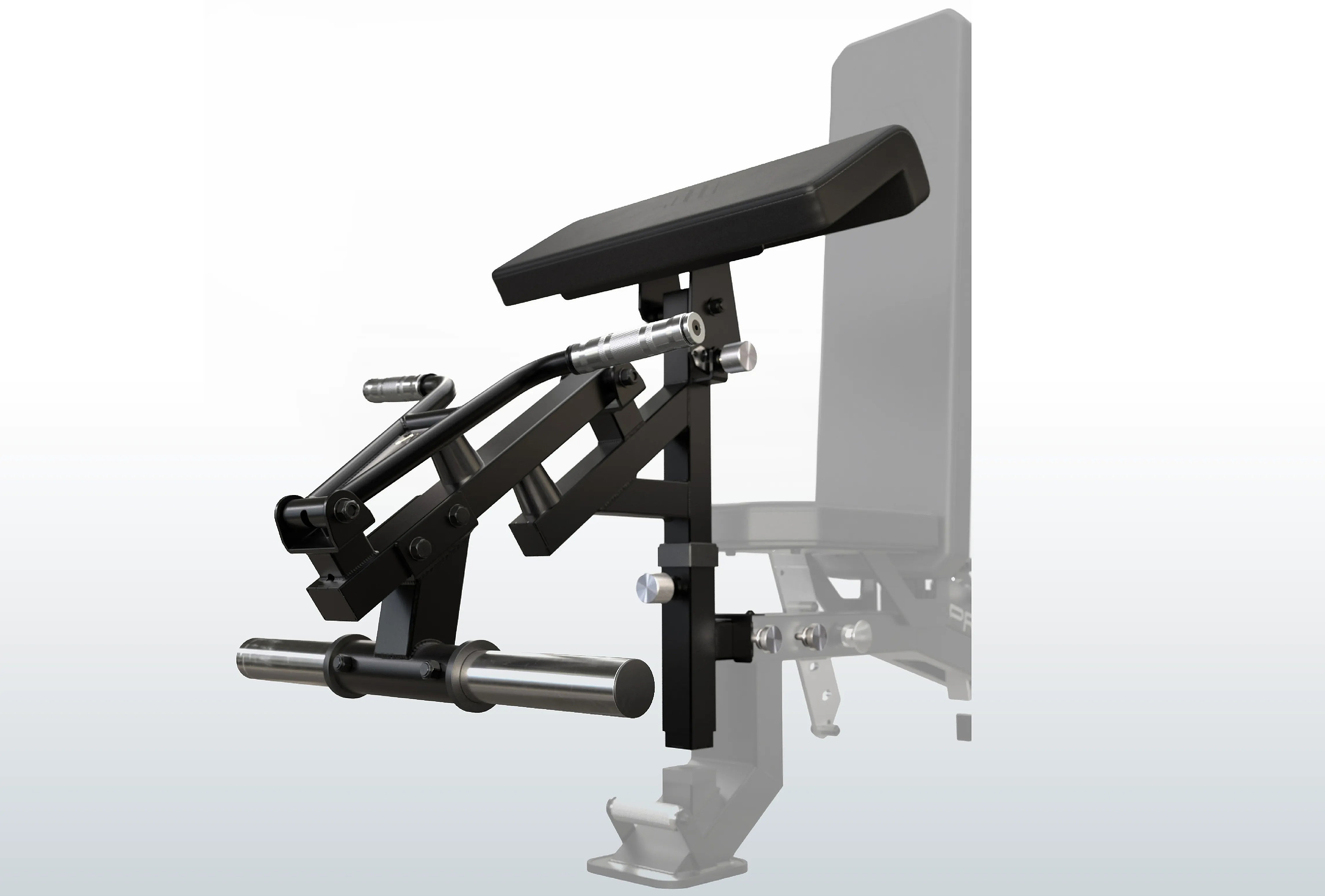 Atletica Predator Hantelbank mit Evo System - Preacher Curl Attachment für isoliertes Bizepstraining