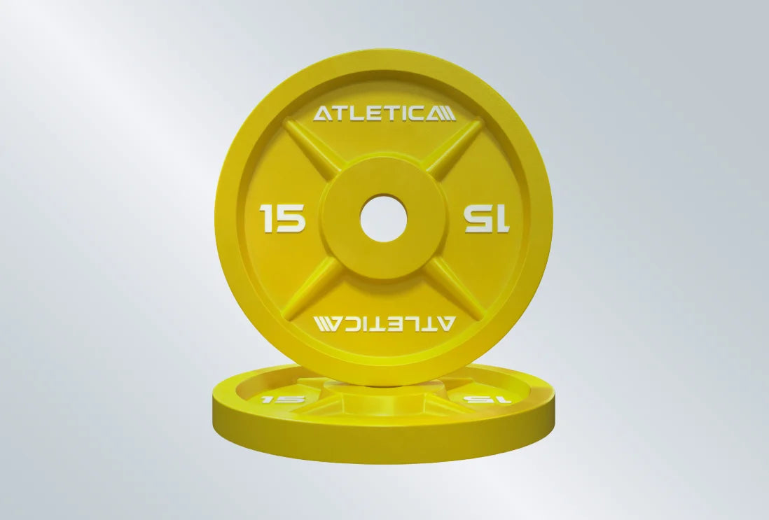 Color Iron Plates in gelb: Umlaufende Kante am gesamten Rand für besonders sicheres und schnelles Handling beim Auf- und Abladen der Scheiben