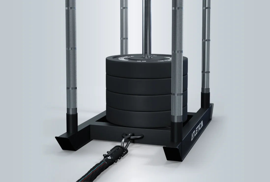 HRX Power Sled: Ideal für Push, Pull und Sprint-Segmente sowie Functional Training Races und Team-Workouts