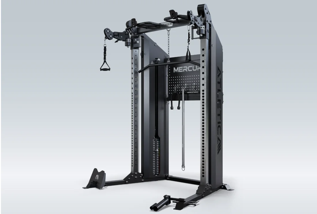 Mercury Functional Trainer: Optimierte Umlenkwinkel und Aluminium-Griffkomponenten