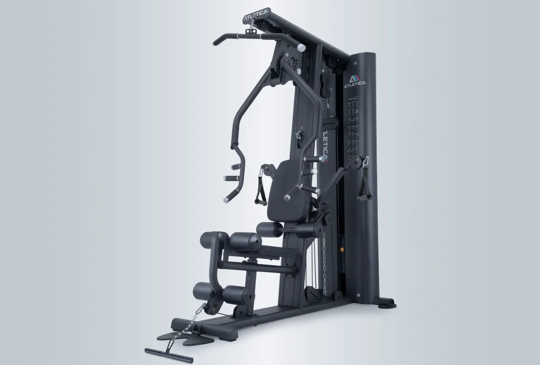 X-Tron Multigym von Atletica: Massive 268 kg Konstruktion für höchste Stabilität