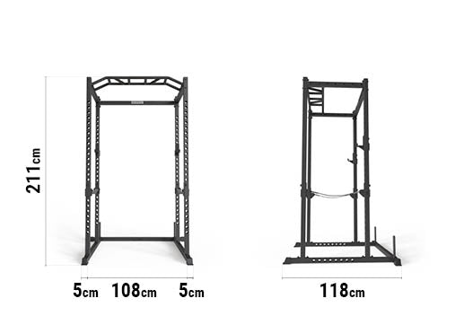 Power Rack R5 Base Maße