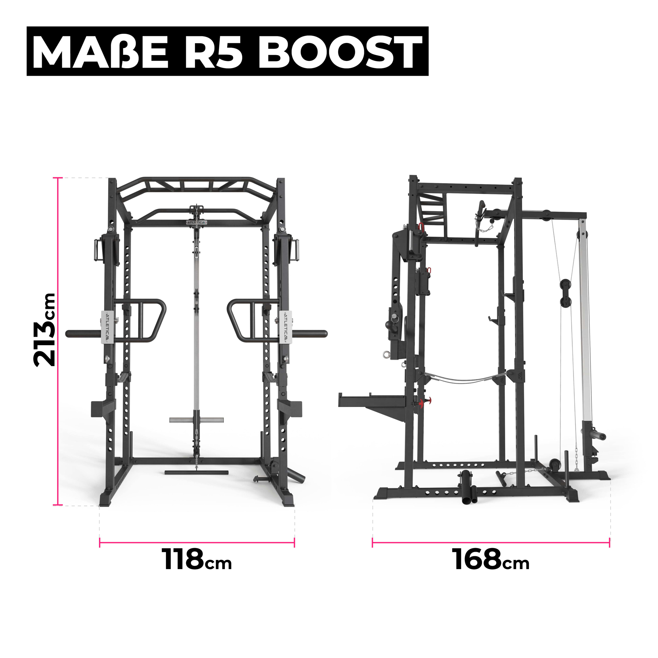 Power Rack Boost R5 Serie: Maße, 