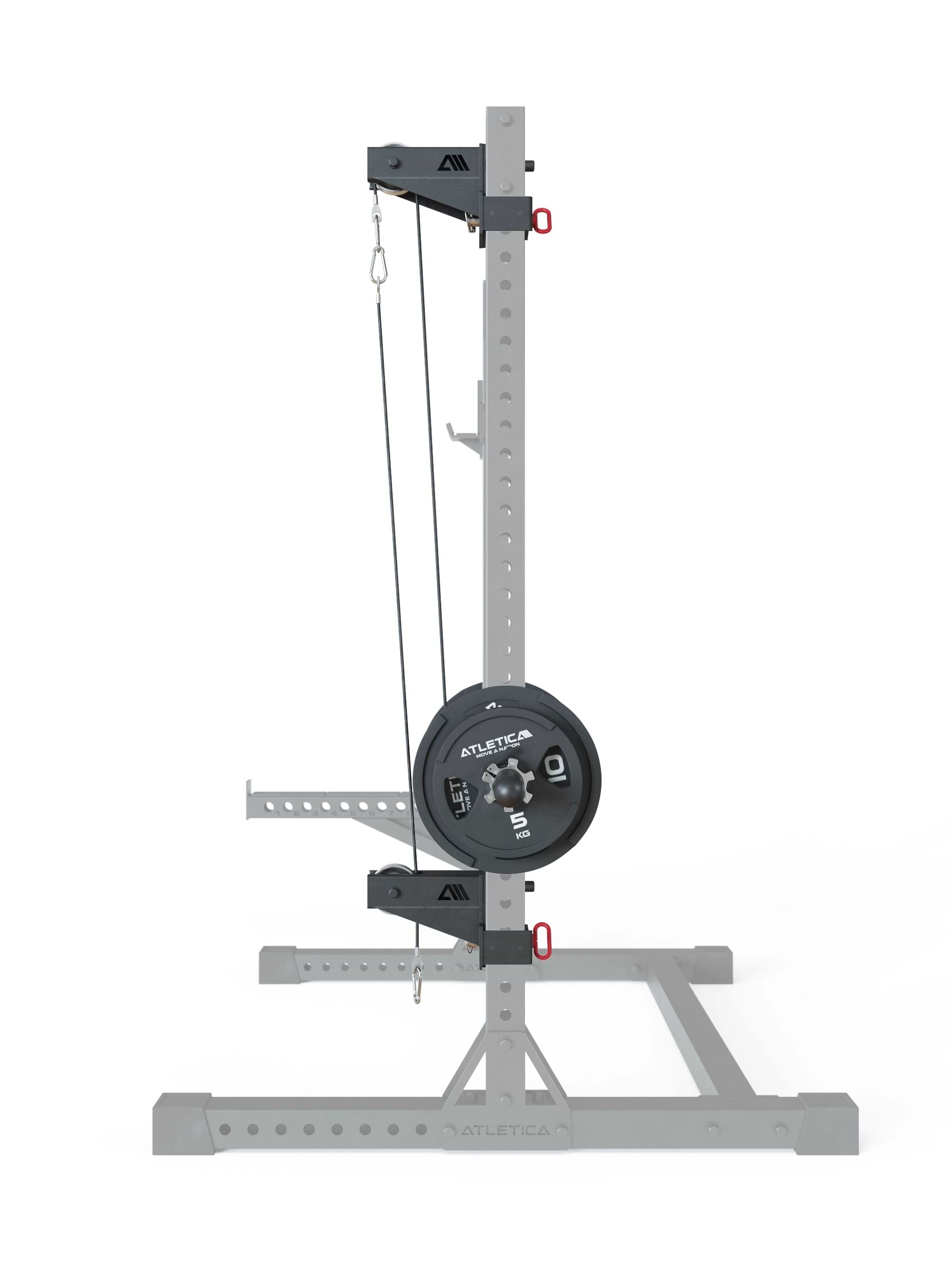 Zubehör R7 Serie: Oberer Kabelzug-Anbau | Gewichtsschlitten mit 3 Führungsrollen | Mehr Übungsvielfalt an Deinem R7 Power Rack