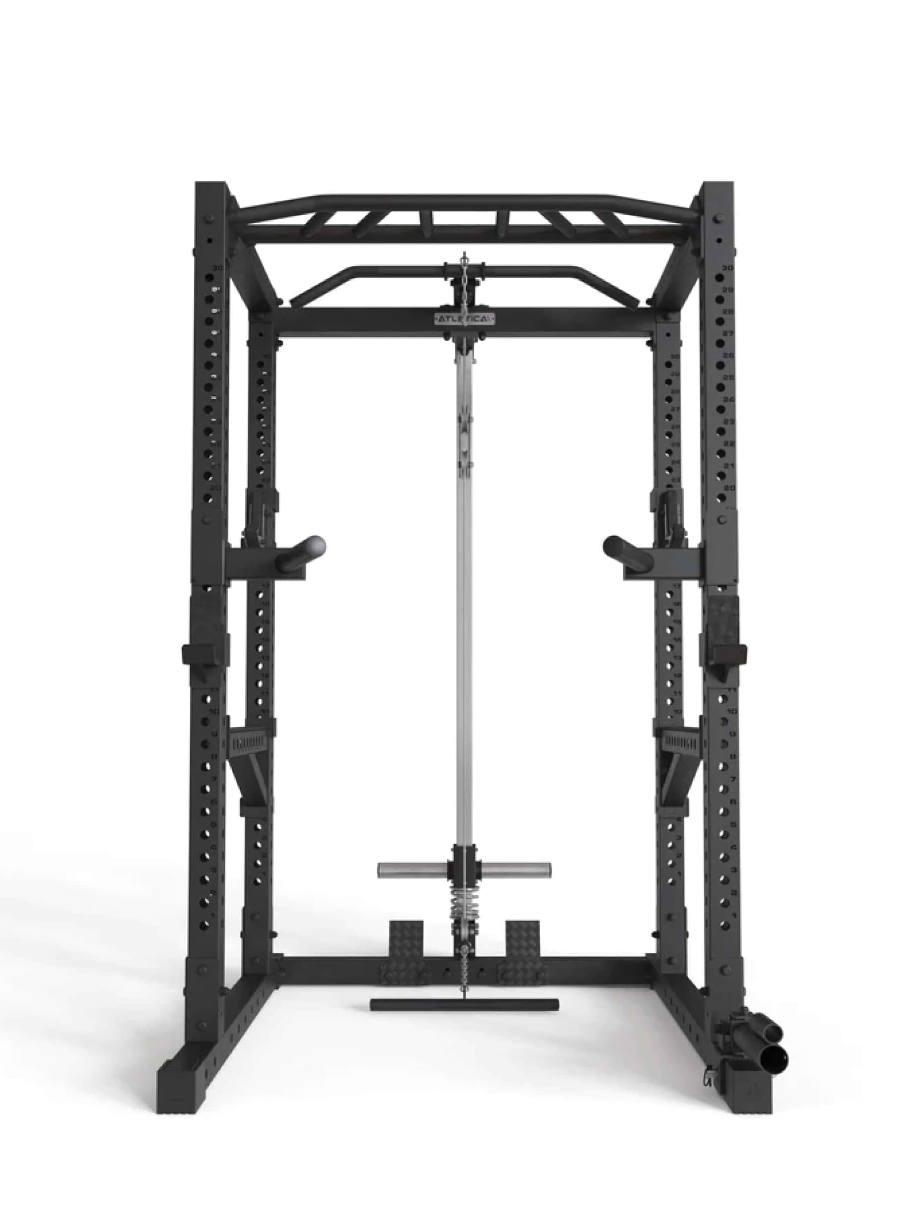 Power Rack R7-Cage: Squat Cage mit Latzug und Ruderstation, #size_224-cm
