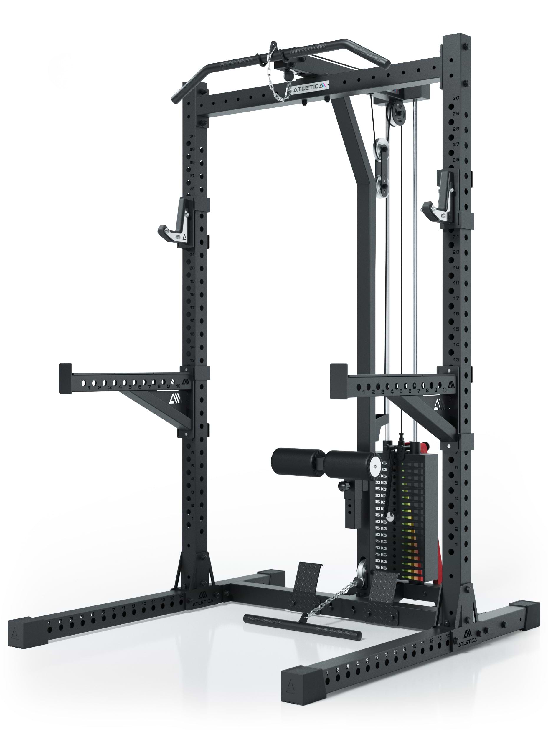 R7 Squat Rack Rider mit Steckgewichten