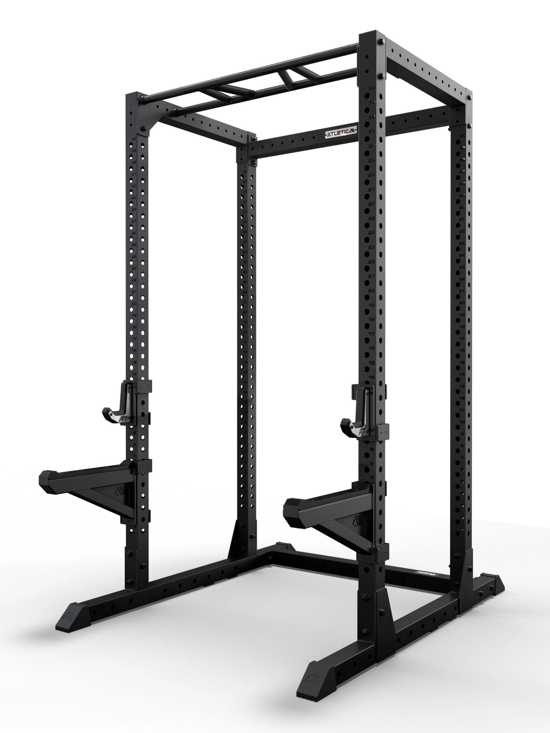 Atletica R7 Root Power Rack 224 cm mit 4-Pfosten, Performance J-Hooks und Spotter Arms für Langhanteltraining