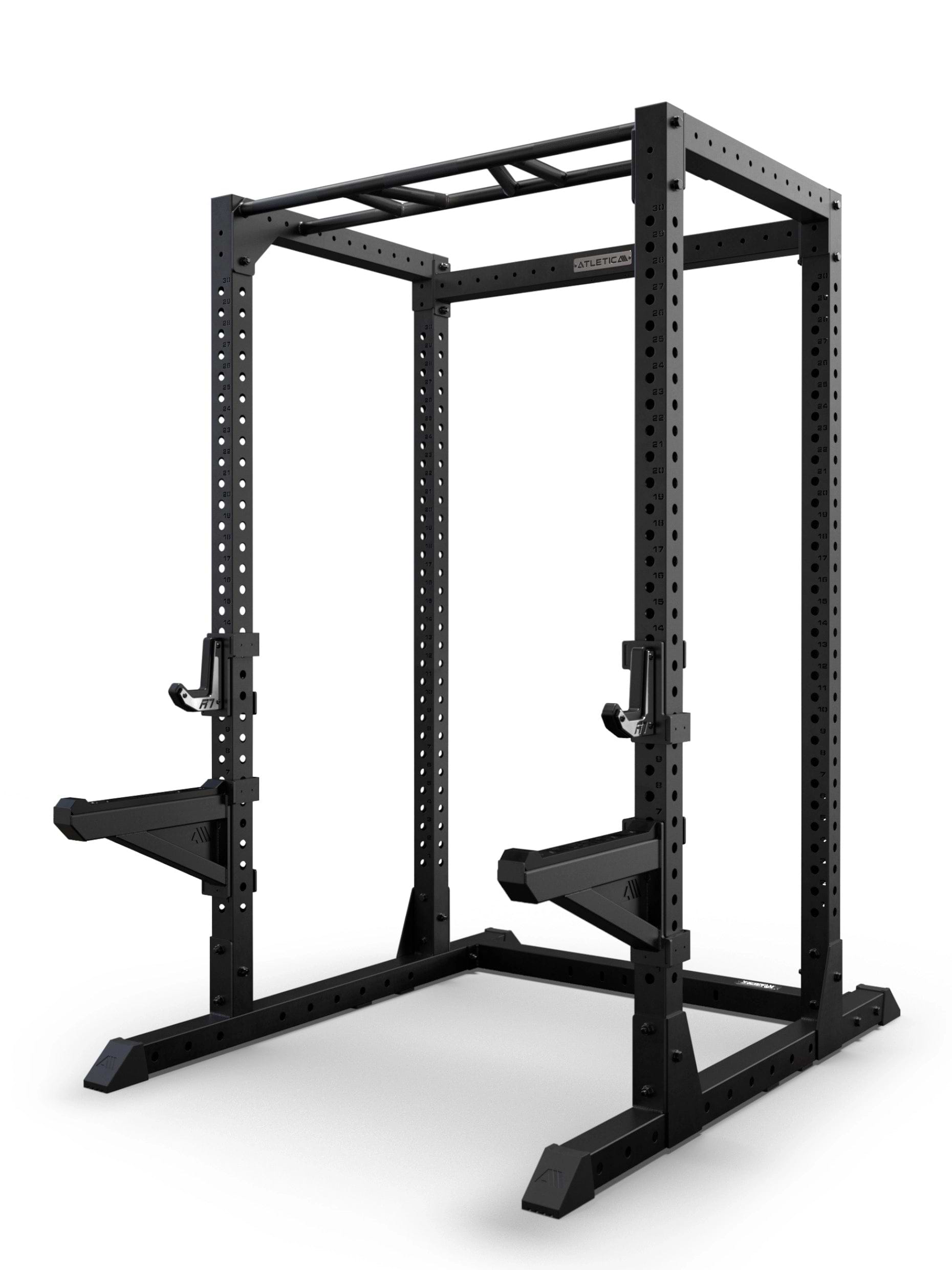 Atletica R7 Root Power Rack 204 cm mit 4-Pfosten, Performance J-Hooks und Spotter Arms für Langhanteltraining