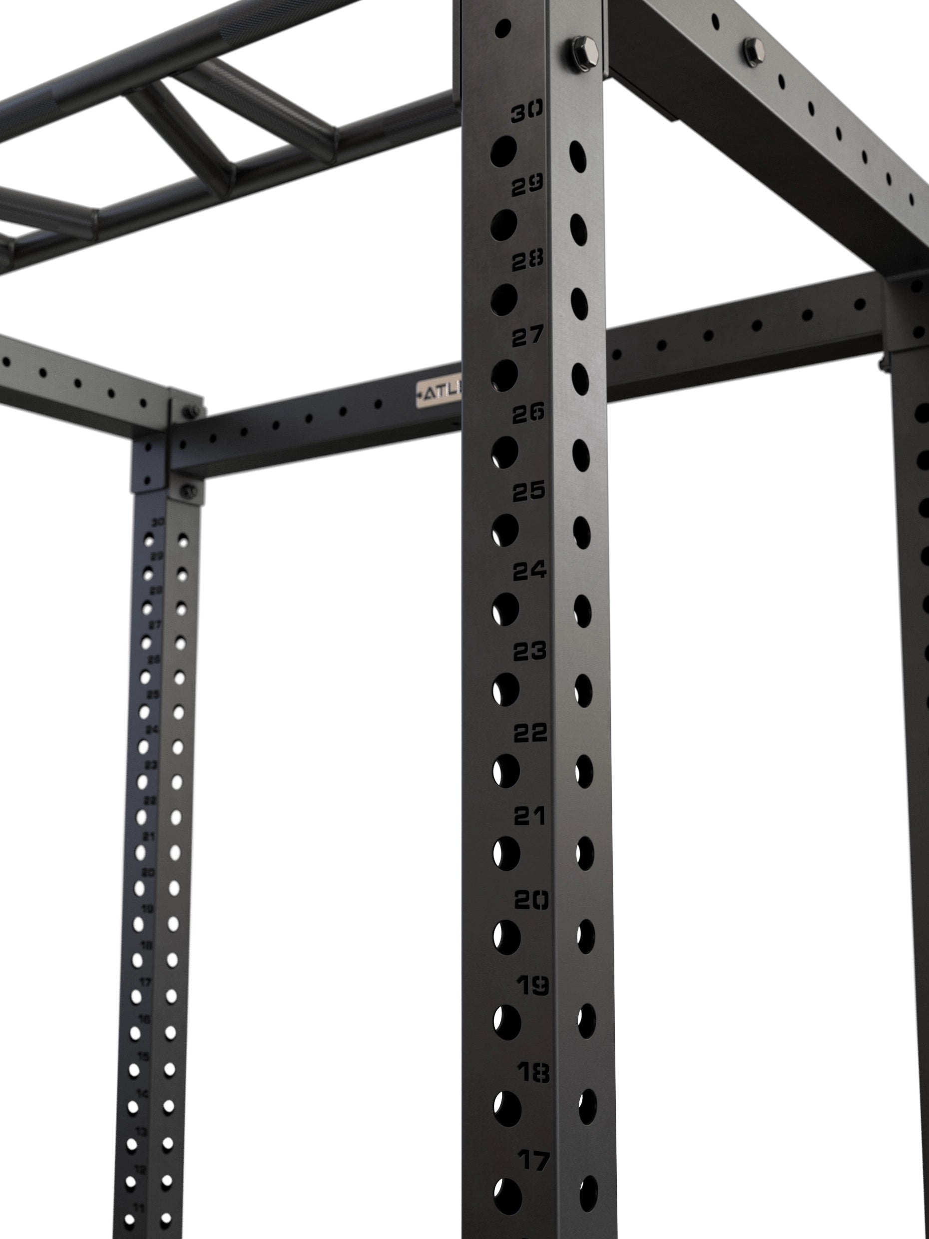 R7 Root Power Rack 204 cm: 4-Pfosten Cage mit Multi-Grip Pull Up Bar