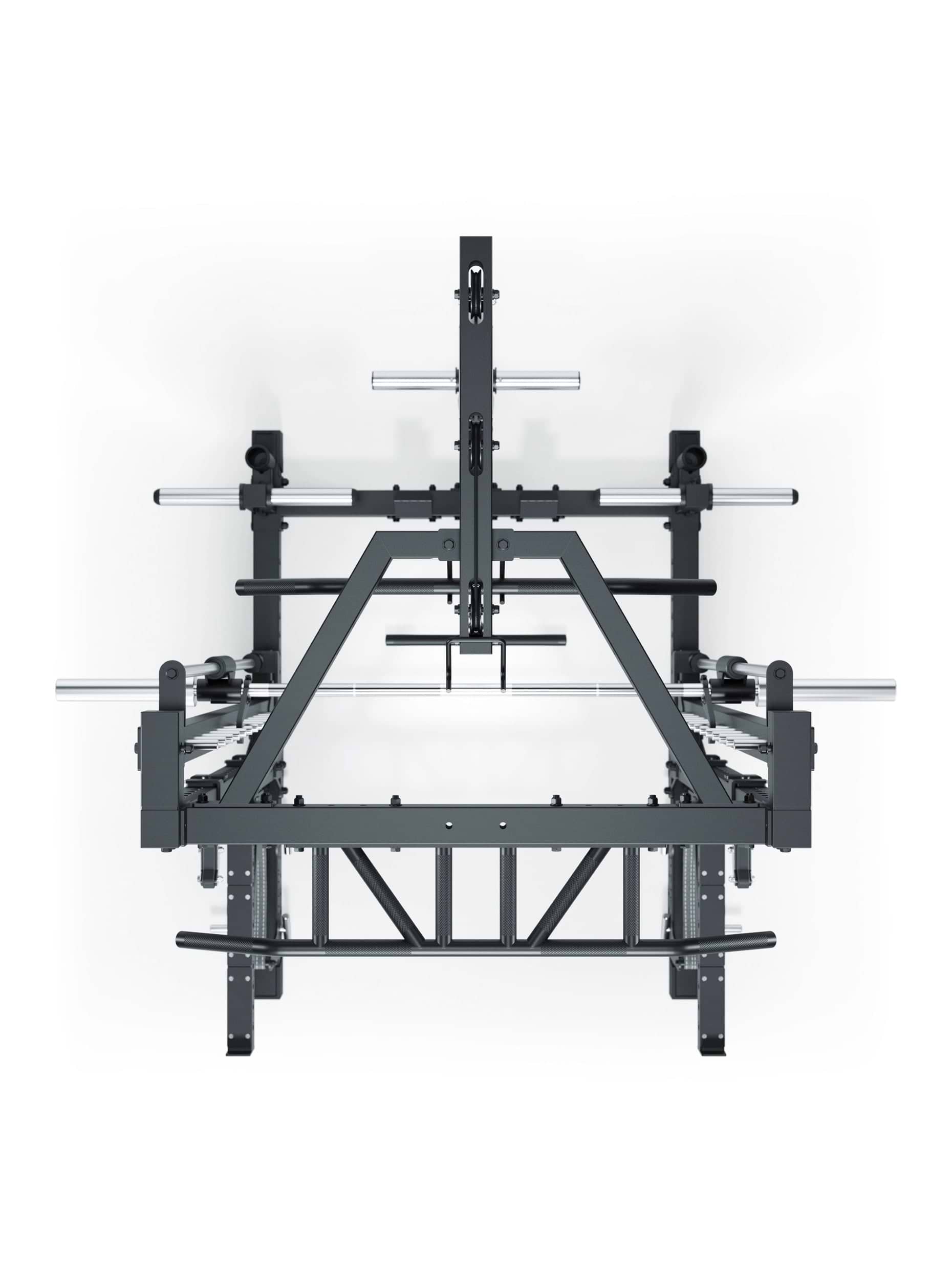 ATLETICA R7 Squat Rack mit Latzug und Multipresse Nemesis 70x70 Uprights R7 Serie