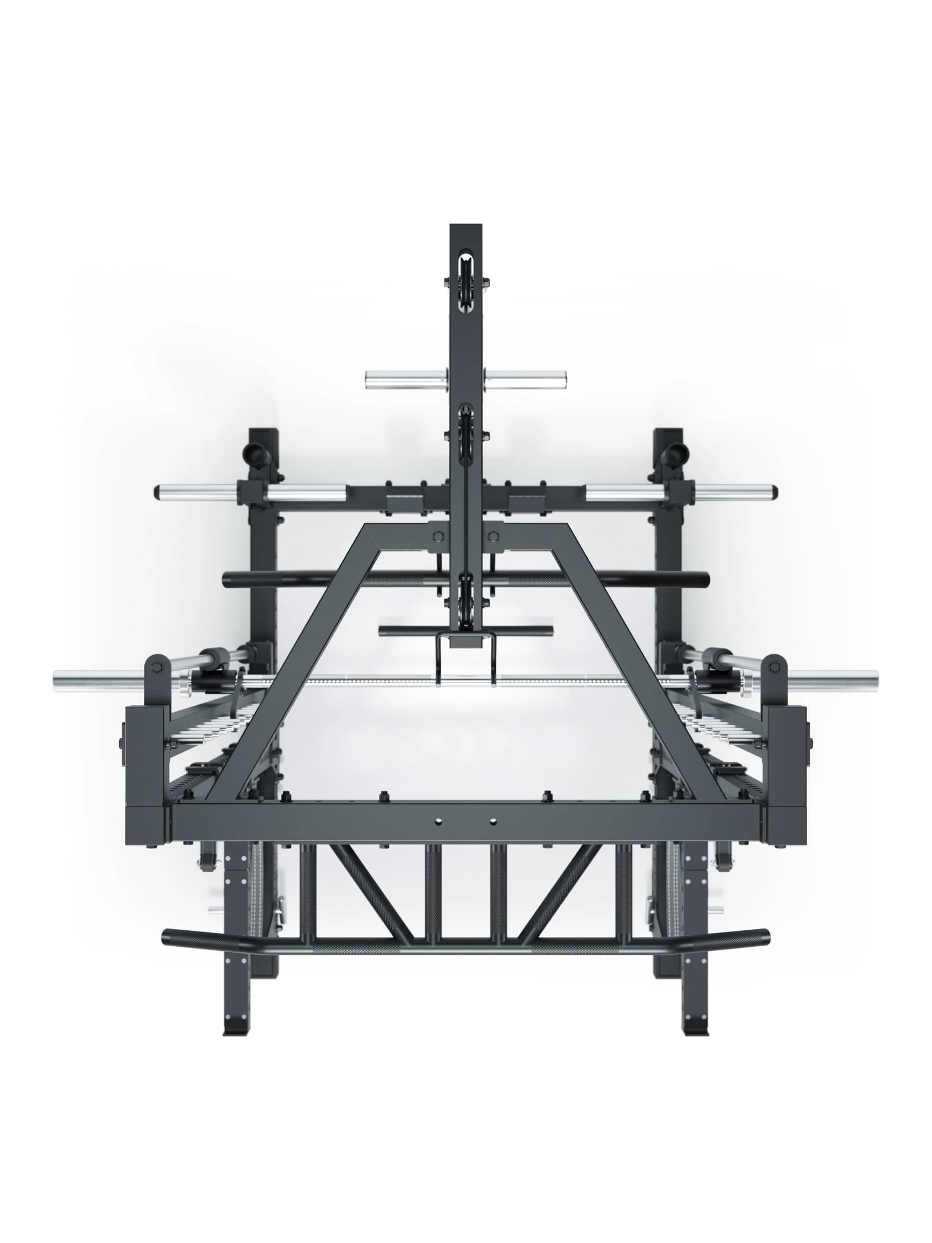 ATLETICA R7 Squat Rack mit Latzug und Multipresse Nemesis 70x70 Uprights R7 Serie
