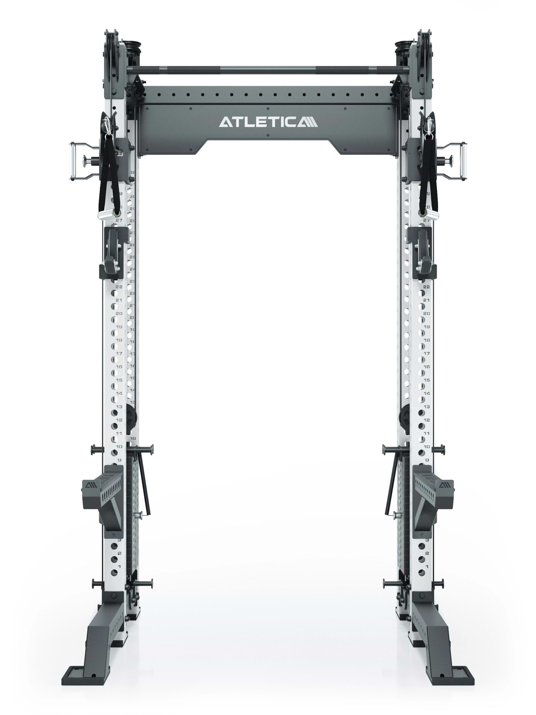 Power Rack R8-Bradley Kabelzug Station: Power Rack mit Seilzug und 2x90kg seitlichen Gewichtsblocks | Modular ausbaubar mit Multipresse und Jammer Arms |