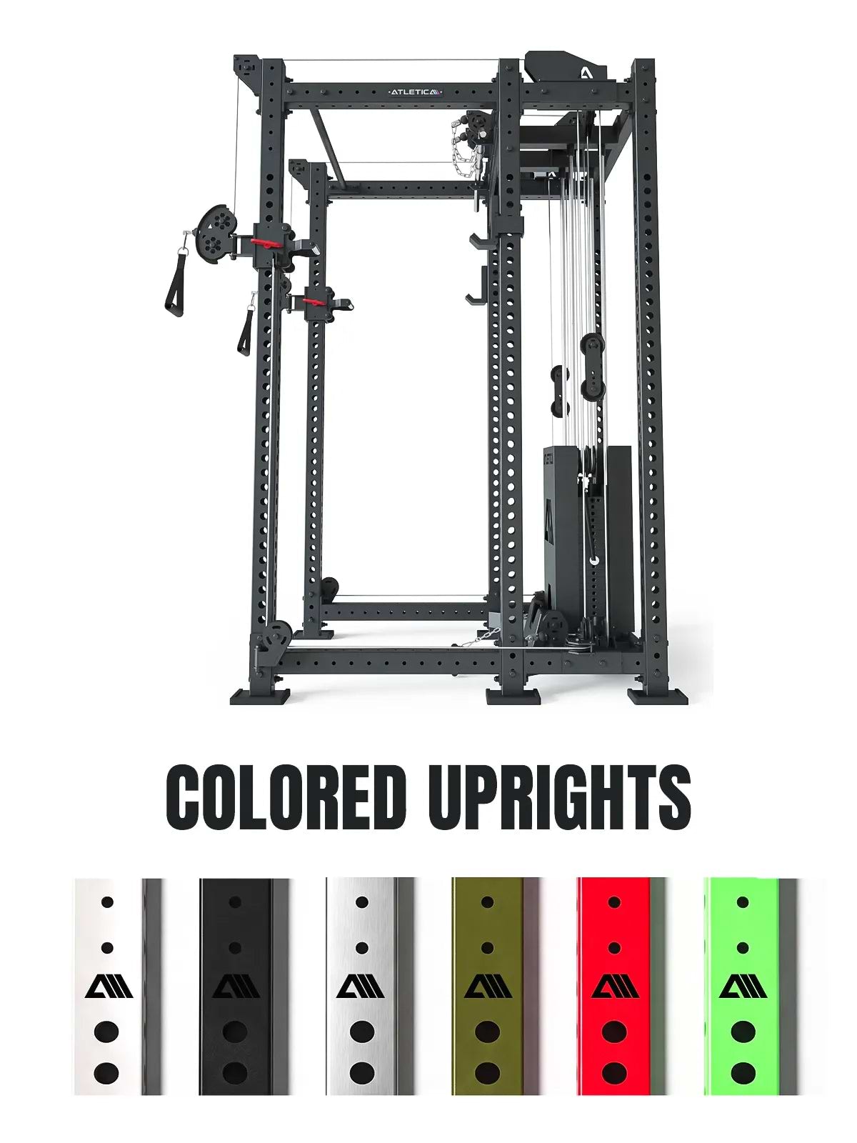 R8 Alpha | Power Rack | Colored