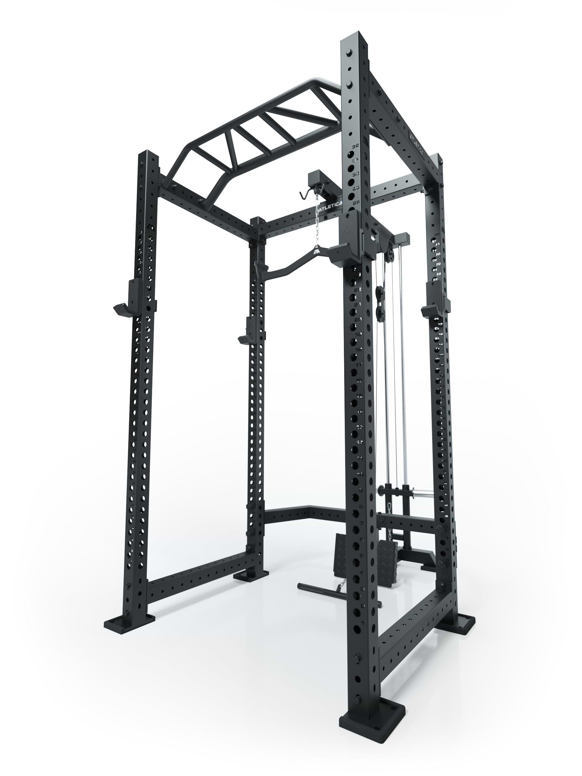 R8 BlackHawk Power Rack in schwatz