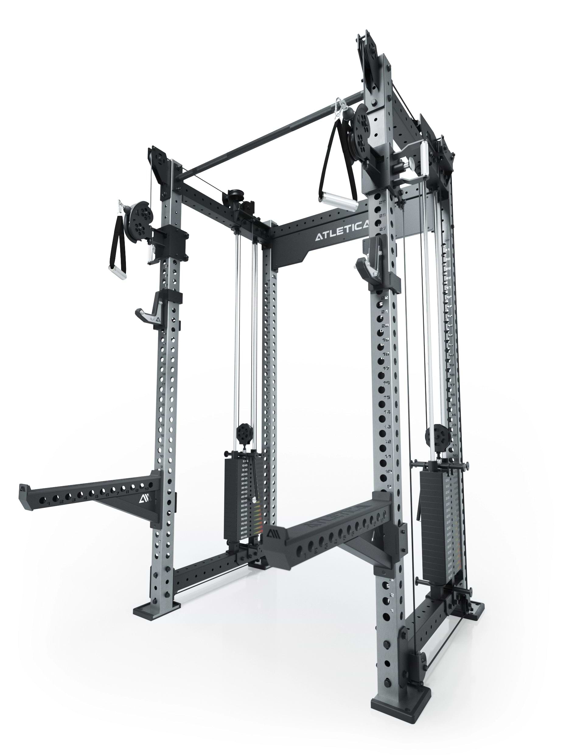 Atletica R8 Bradley Power Rack – duales Kabelzugsystem mit Steckgewichten