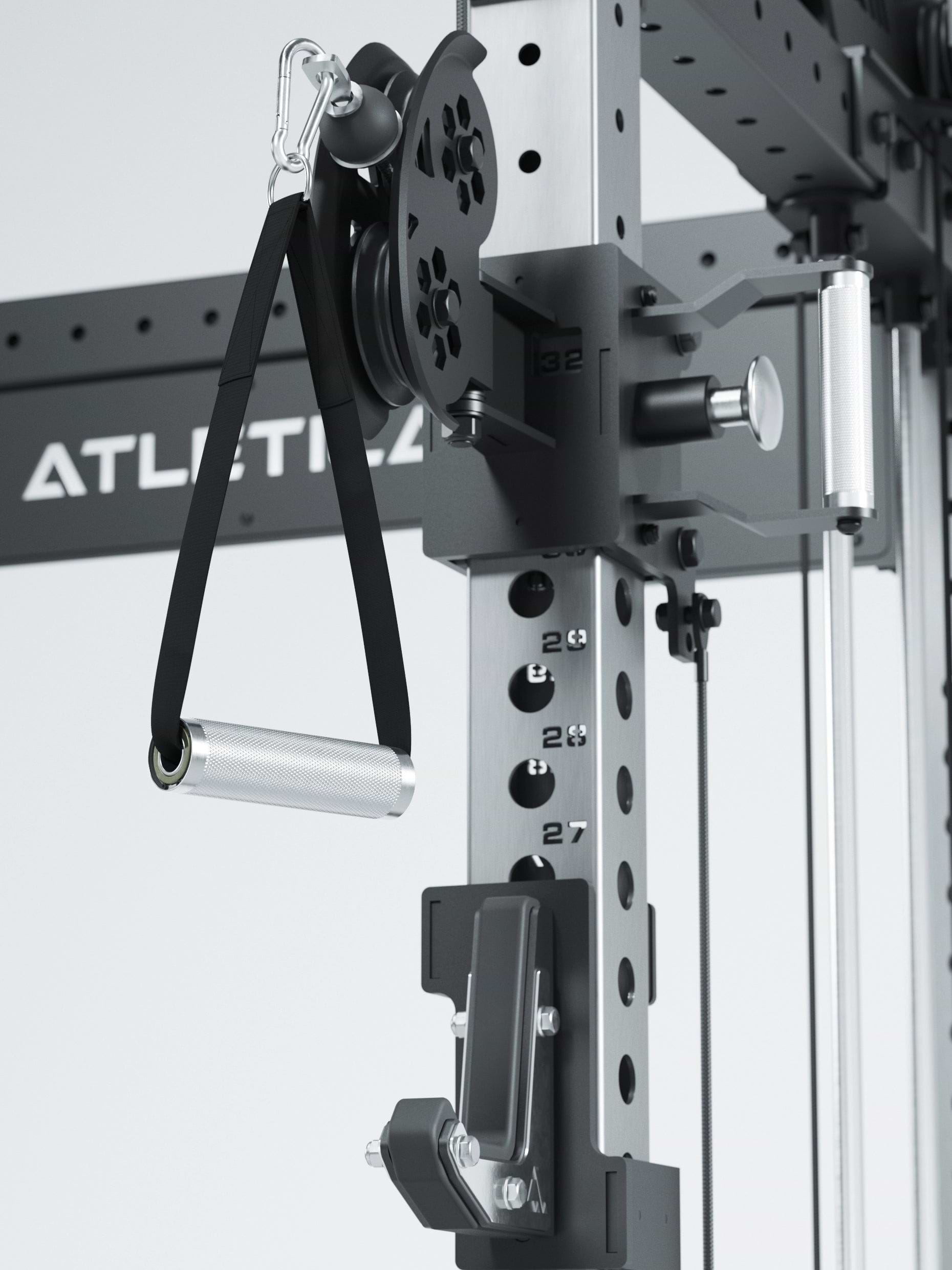 Dualer Kabelzug mit 2x95kg seitlichen Gewichtsblöcken | Sehr stabil und platzsparend | Modular ausbaubar mit Anbauteilen wie Smith Machine und Jammer Arms I Edelstahl