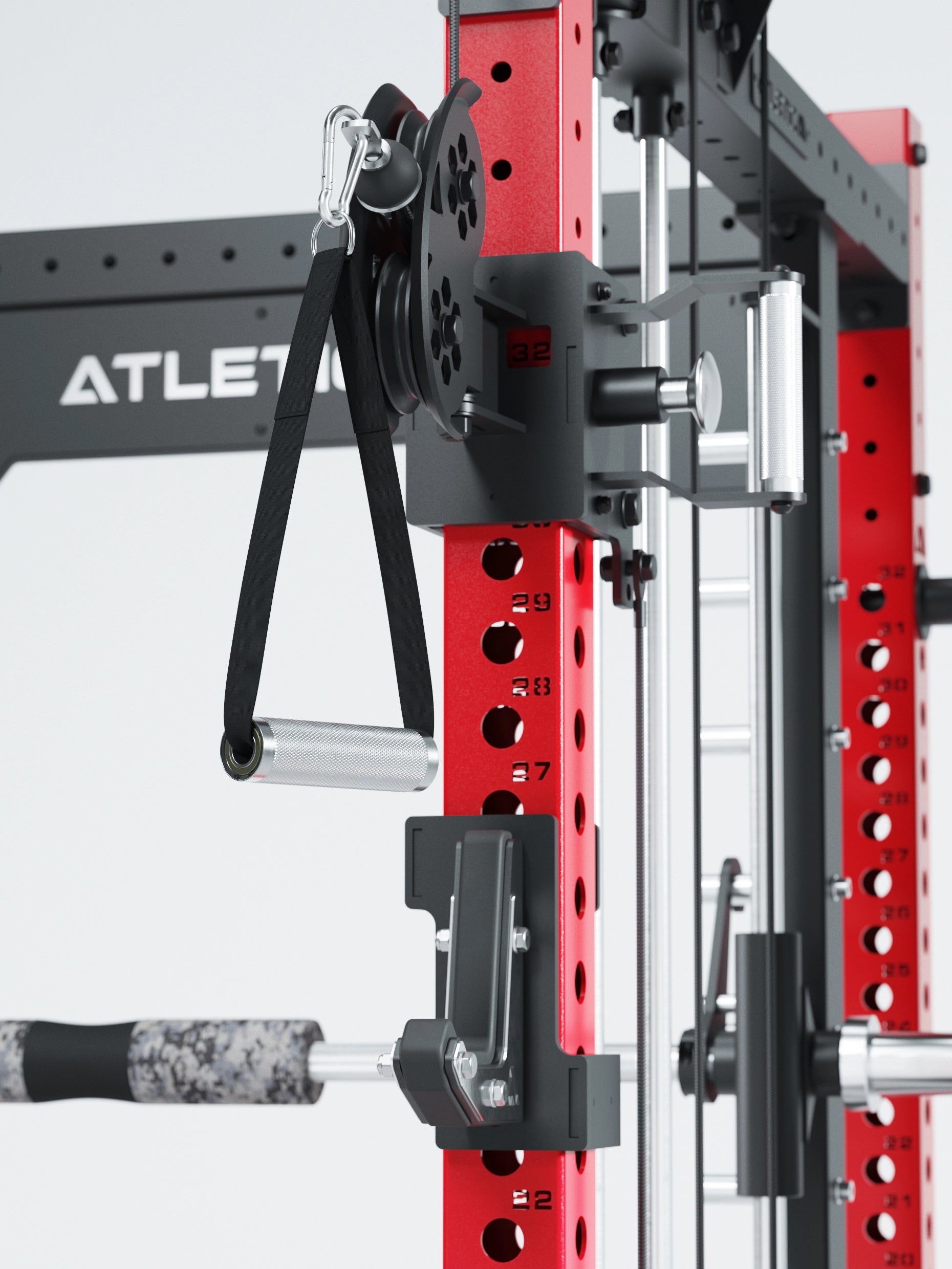 Dualer Kabelzug mit 2x95kg seitlichen Gewichtsblöcken | Sehr stabil | Modular ausbaubar mit Anbauteilen wie Smith Machine und Jammer Arms