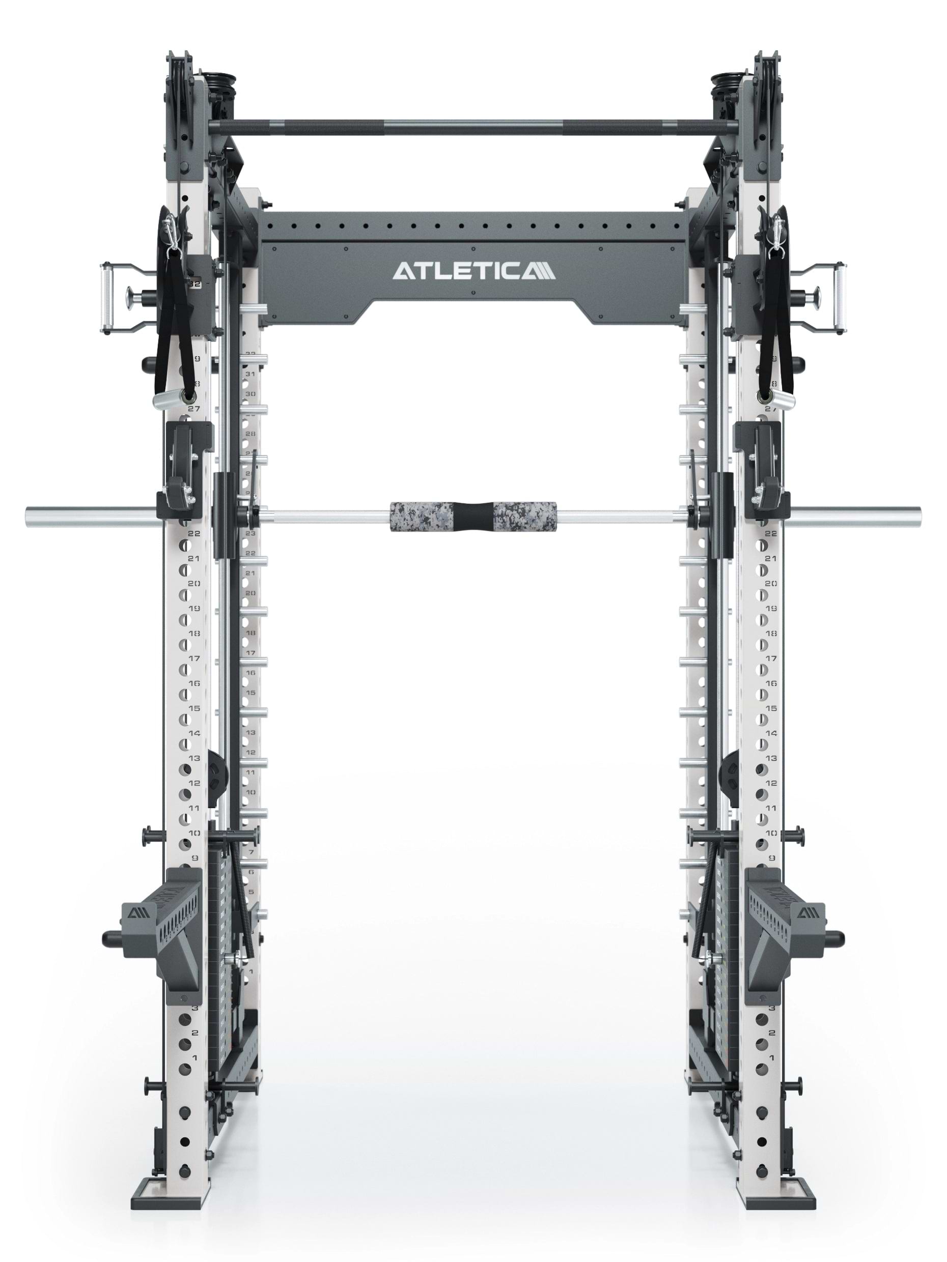 Dualer Kabelzug mit 2x95kg seitlichen Gewichtsblöcken | Sehr stabil | Modular ausbaubar mit Anbauteilen wie Smith Machine und Jammer Arms