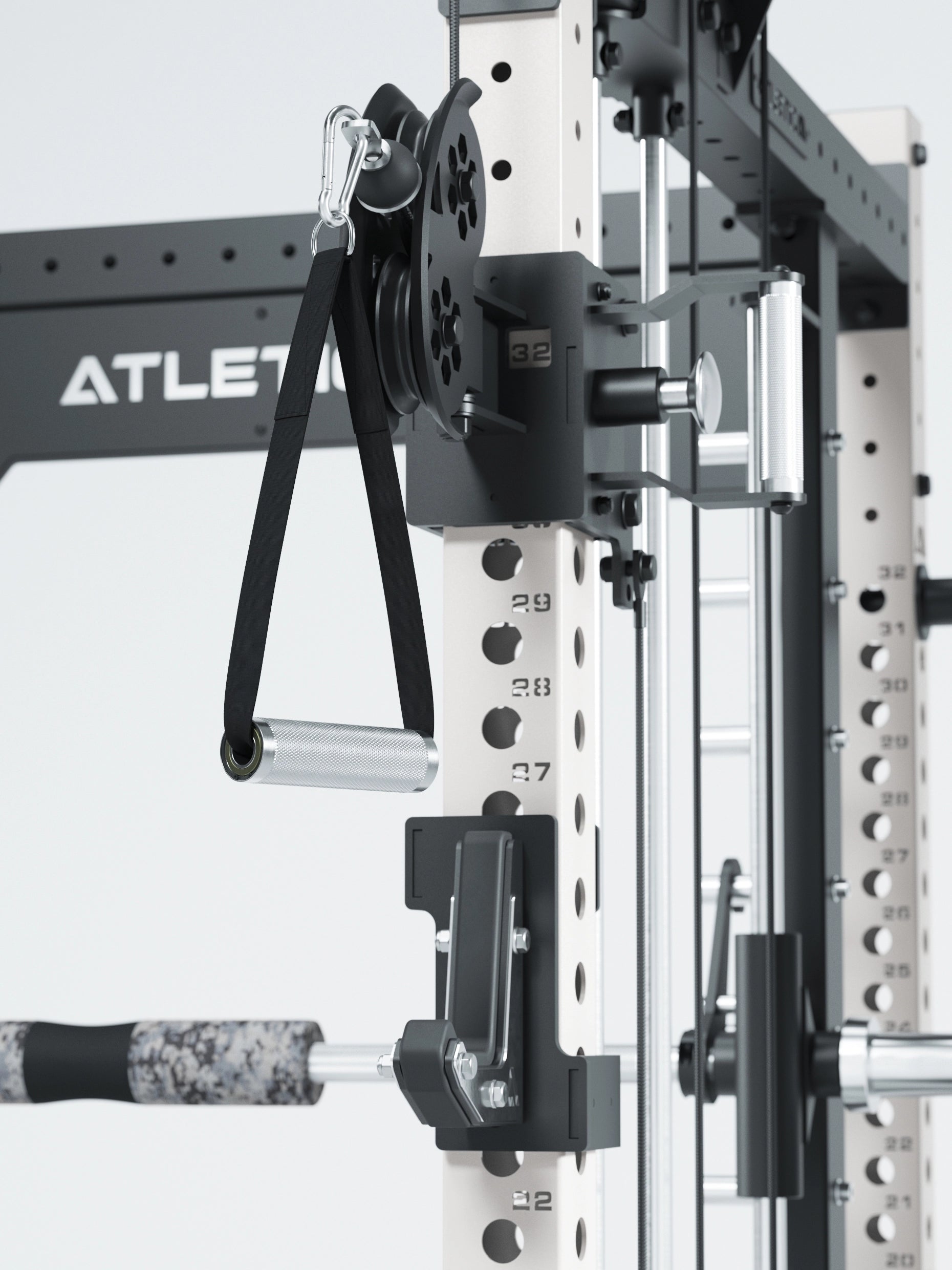 Dualer Kabelzug mit 2x95kg seitlichen Gewichtsblöcken | Sehr stabil | Modular ausbaubar mit Anbauteilen wie Smith Machine und Jammer Arms