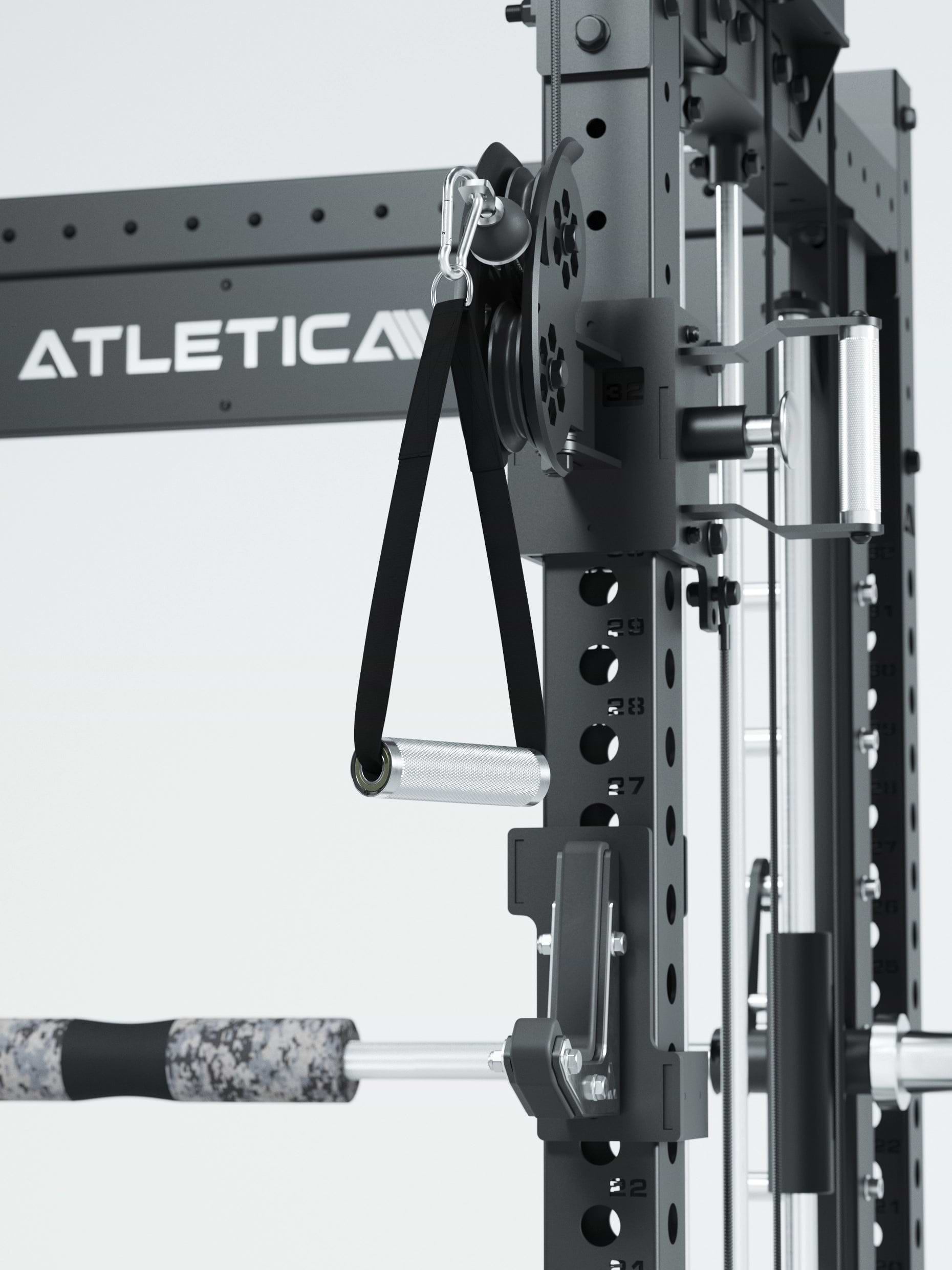 Dualer Kabelzug mit 2x95kg seitlichen Gewichtsblöcken | Sehr stabil | Modular ausbaubar mit Anbauteilen wie Smith Machine und Jammer Arms