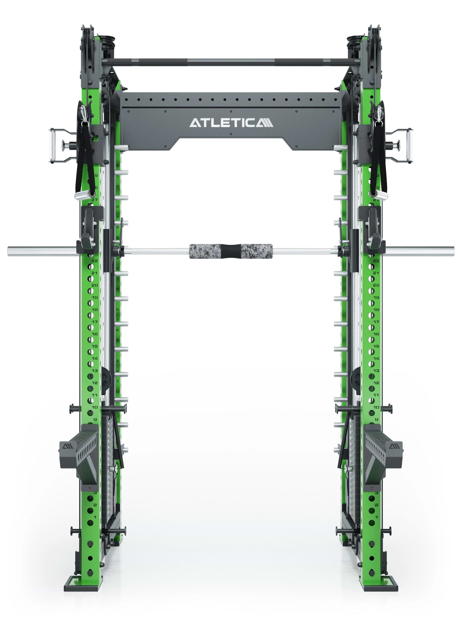 Dualer Kabelzug mit 2x95kg seitlichen Gewichtsblöcken | Sehr stabil | Modular ausbaubar mit Anbauteilen wie Smith Machine und Jammer Arms