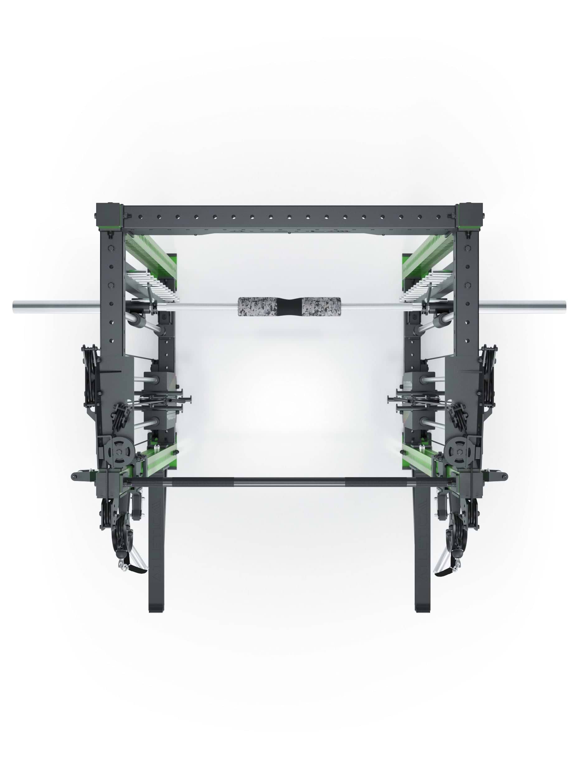 Dualer Kabelzug mit 2x95kg seitlichen Gewichtsblöcken | Sehr stabil | Modular ausbaubar mit Anbauteilen wie Smith Machine und Jammer Arms