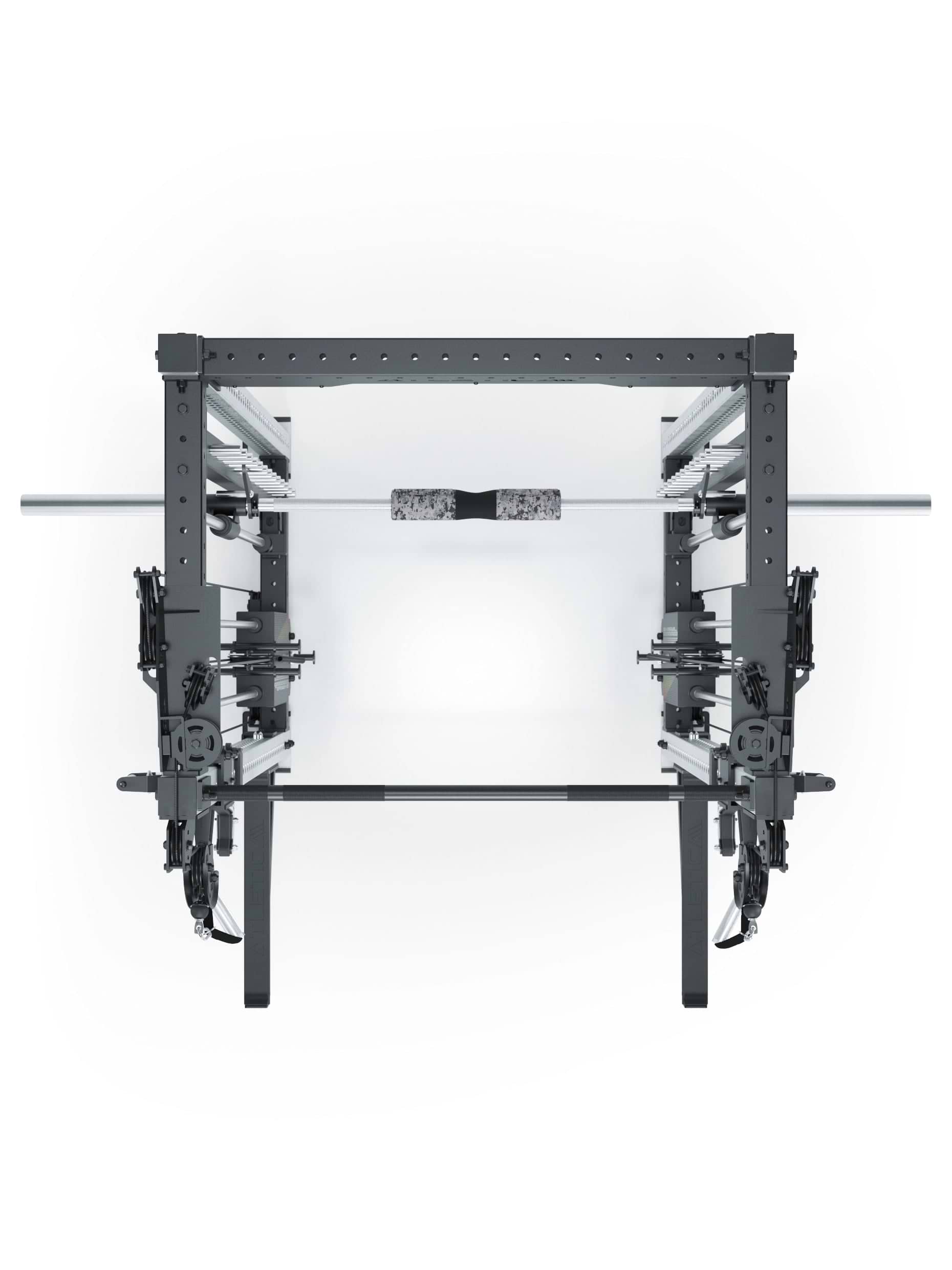 Dualer Kabelzug mit 2x95kg seitlichen Gewichtsblöcken | Sehr stabil | Modular ausbaubar mit Anbauteilen wie Smith Machine und Jammer Arms