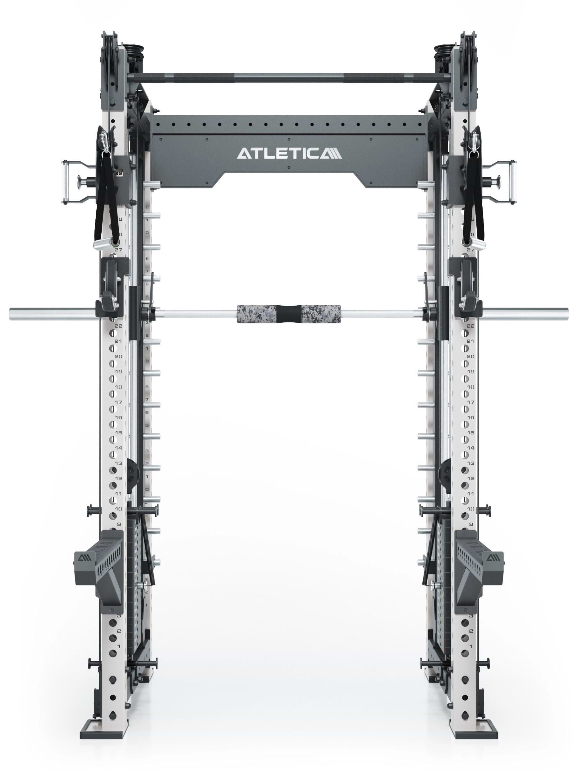 Dualer Kabelzug mit 2x95kg seitlichen Gewichtsblöcken | Sehr stabil | Modular ausbaubar mit Anbauteilen wie Smith Machine und Jammer Arms
