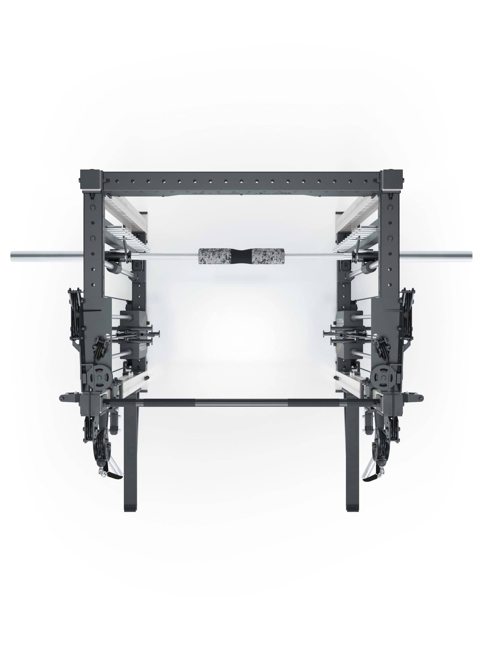 Dualer Kabelzug mit 2x95kg seitlichen Gewichtsblöcken | Sehr stabil | Modular ausbaubar mit Anbauteilen wie Smith Machine und Jammer Arms