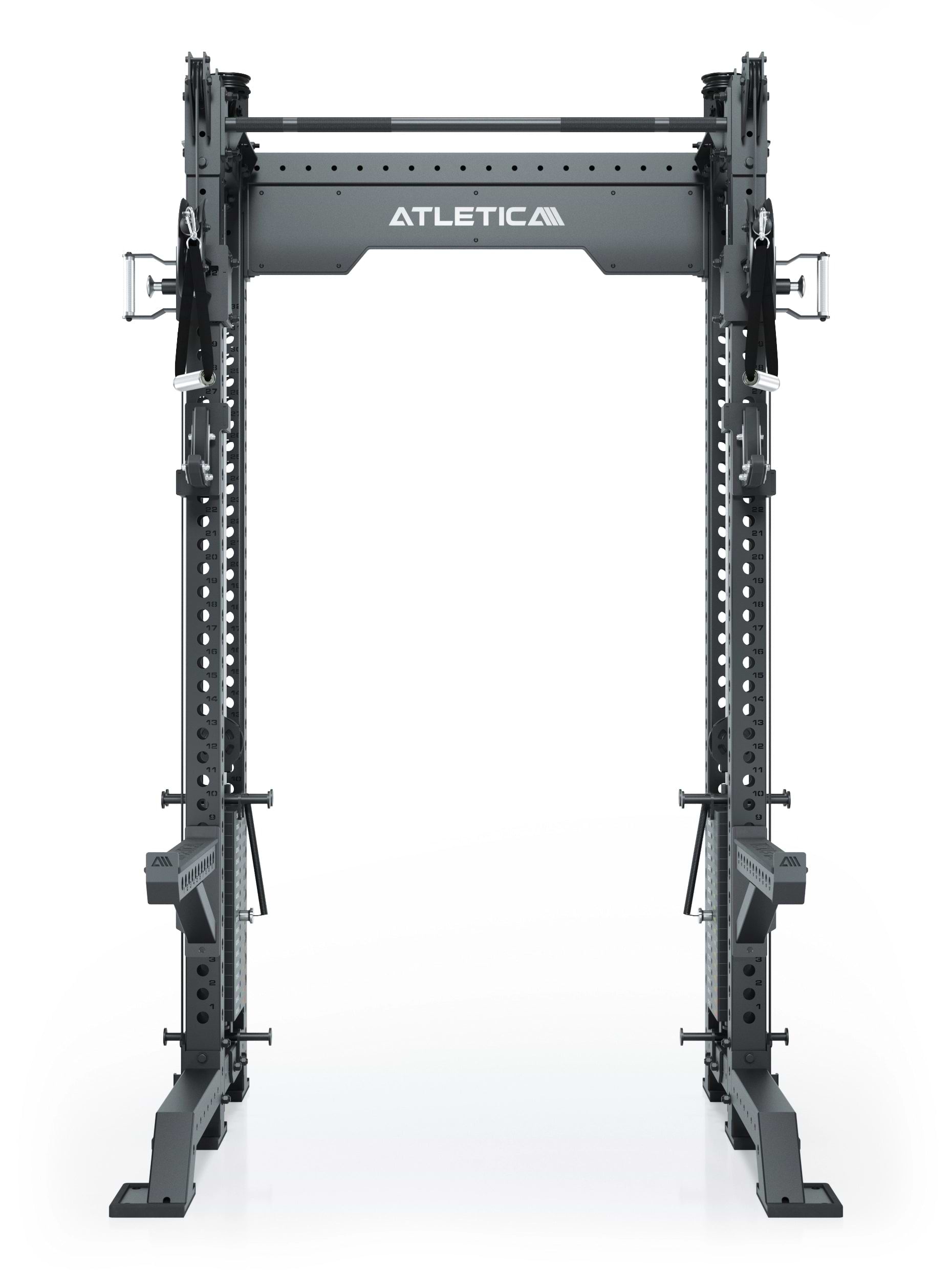 Dualer Kabelzug mit 2x95kg seitlichen Gewichtsblöcken | Sehr stabil und platzsparend | Modular ausbaubar mit Anbauteilen wie Jammer Arms