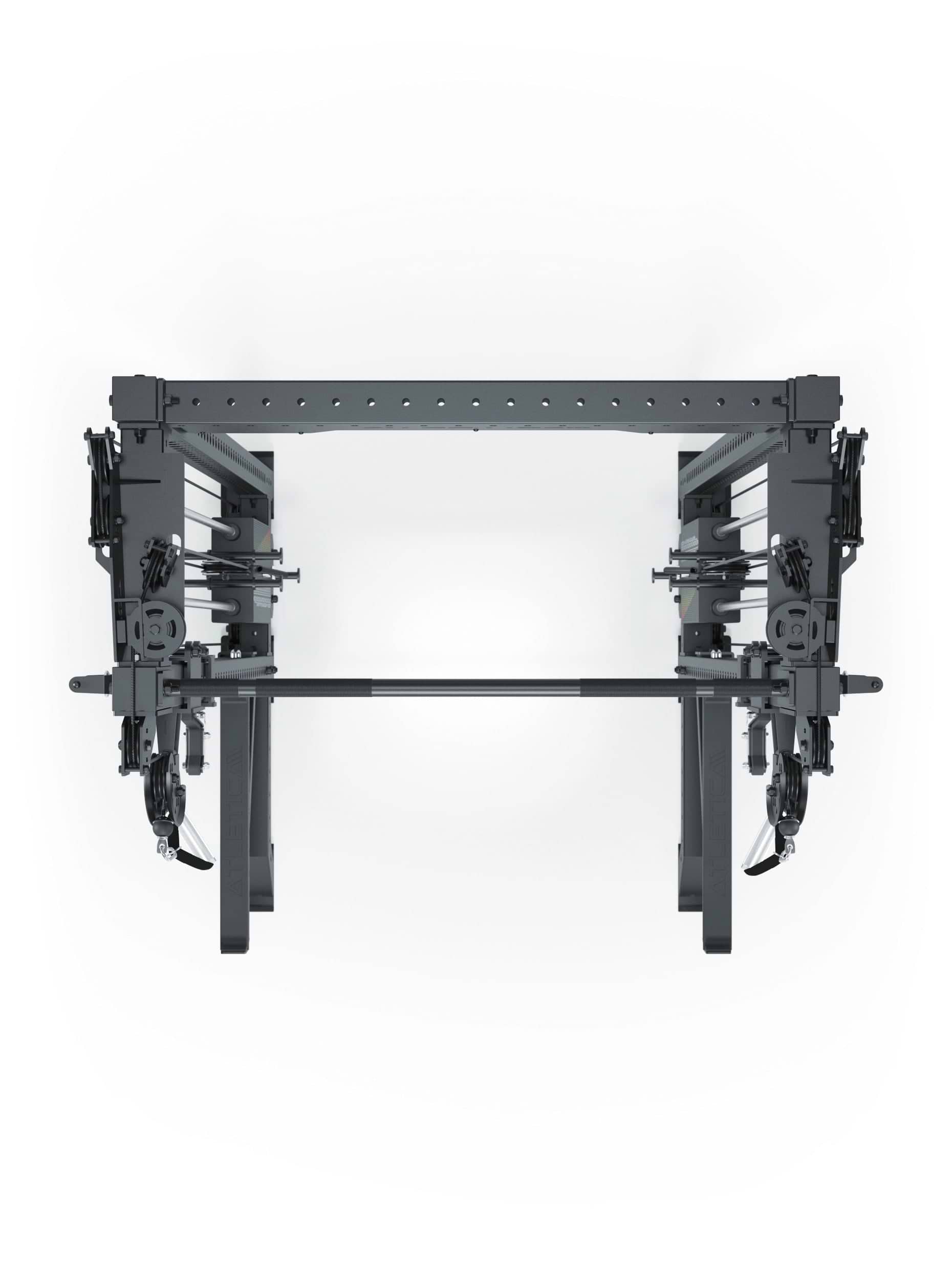 Dualer Kabelzug mit 2x95kg seitlichen Gewichtsblöcken | Sehr stabil und platzsparend | Modular ausbaubar mit Anbauteilen wie Jammer Arms