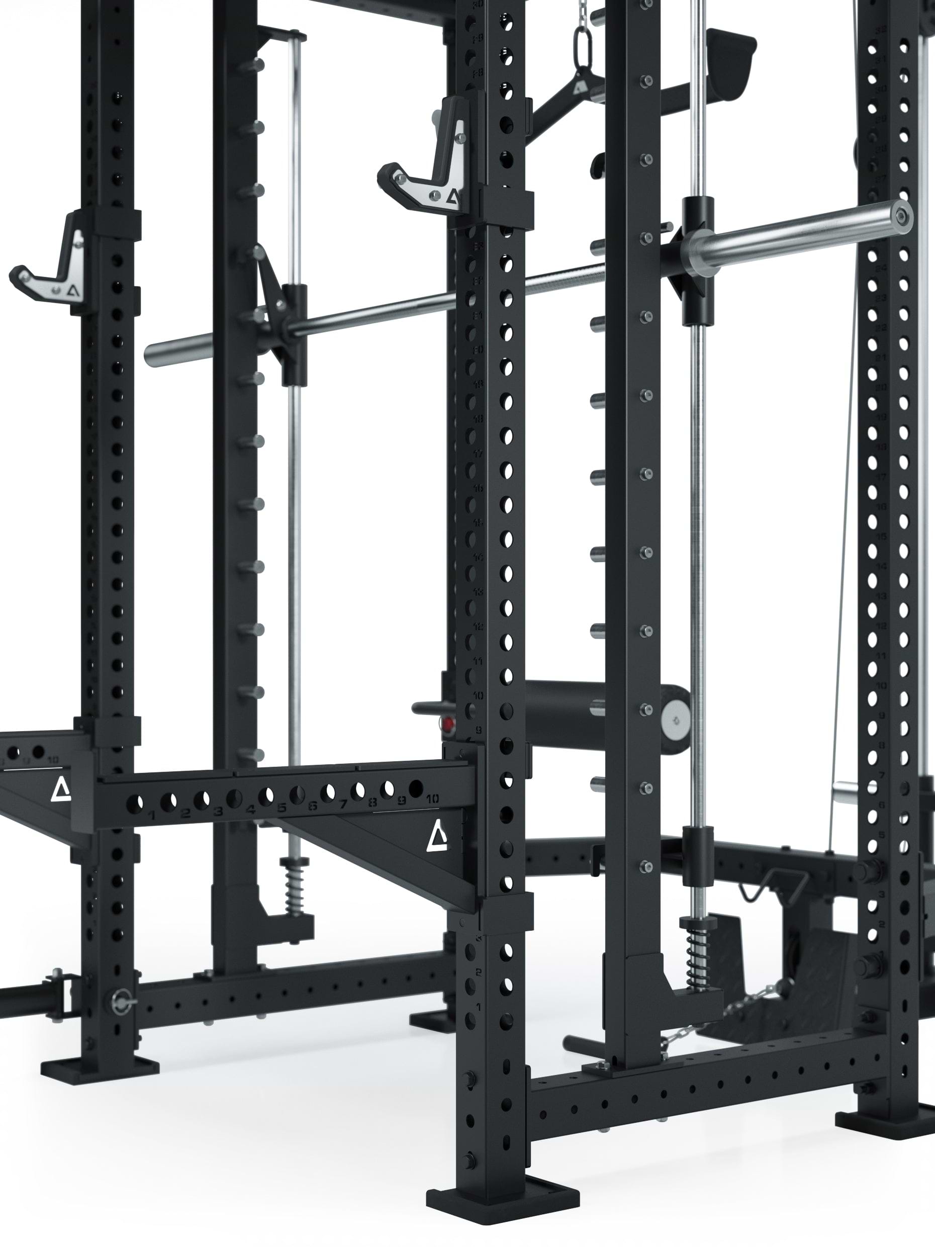 R8 Defender Power Rack: Inklusive Smith Machine und Latzug-Anbau